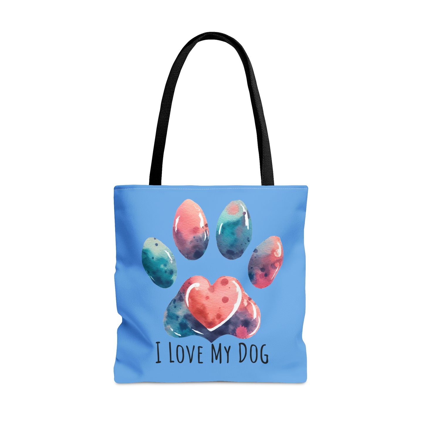 I love My Dog Floral Tote Bag for Dog Mom