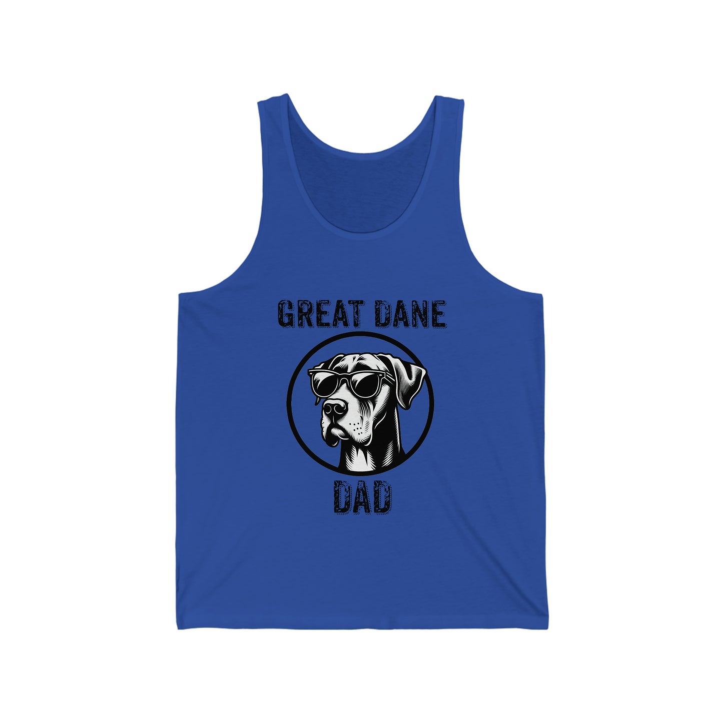 Great Dane Dad Unisex Jersey Tank