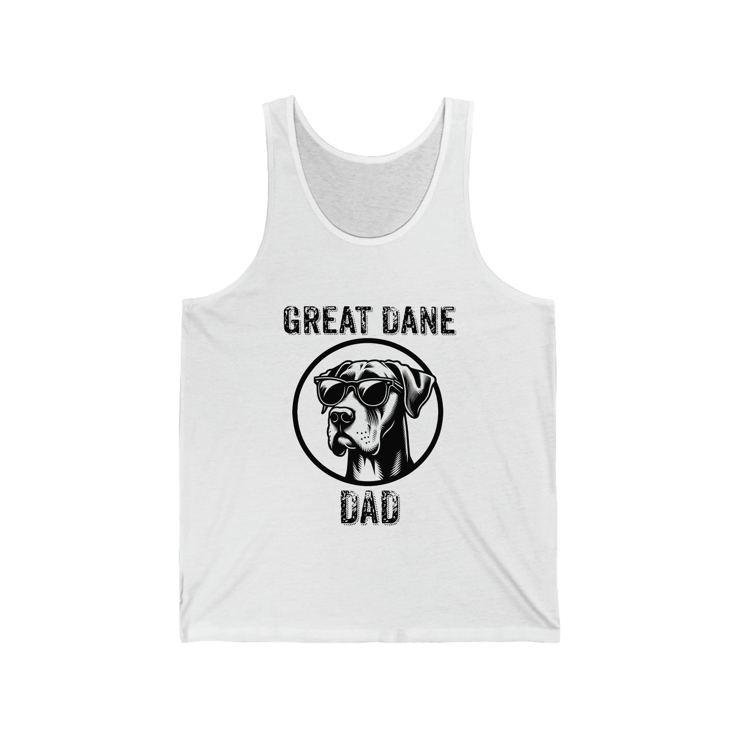 Great Dane Dad Unisex Jersey Tank