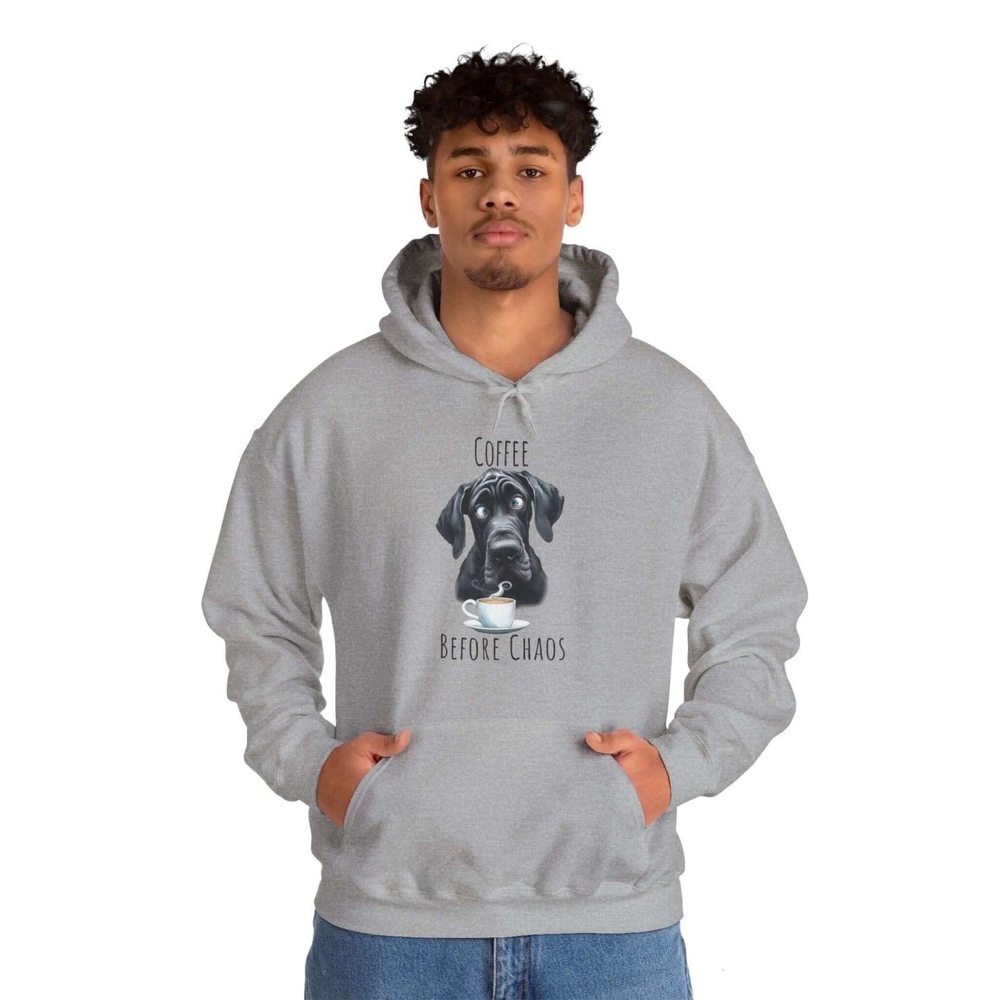 Coffee Before Chaos Great Dane Sweatshirt