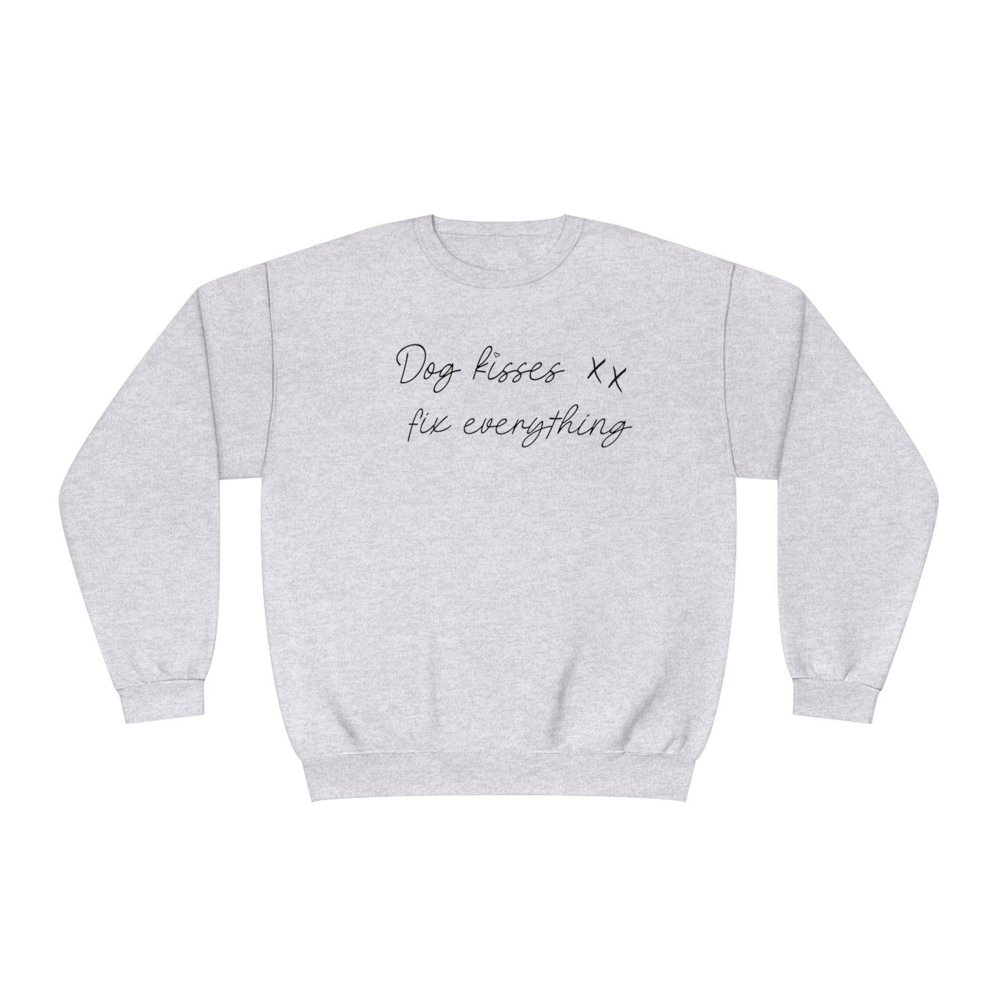 Dog Kisses Fix Everything Unisex NuBlend® Crewneck Sweatshirt