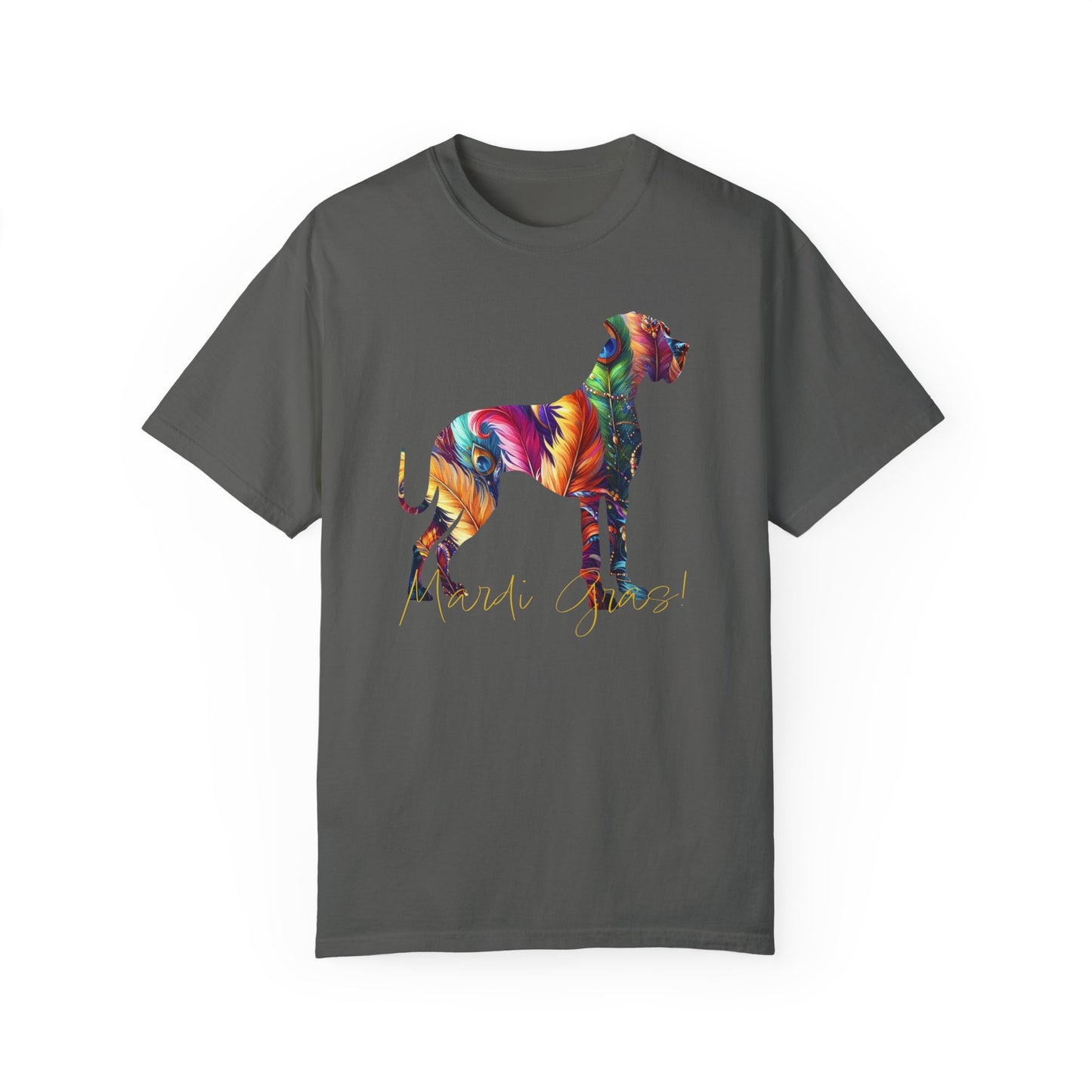 Mardi Gras shirt Great Dane, Mardi Gras Carnival Shirt, New Orleans Tee, NOLA Shirt, Fat Tuesday ShirtGarment-Dyed T-shirt