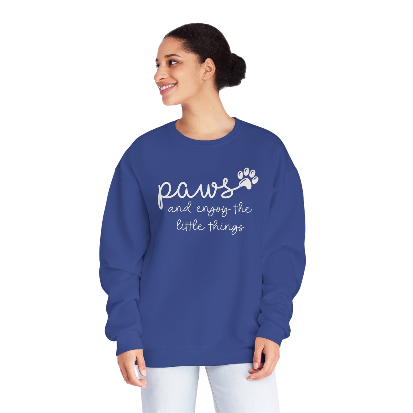 Paws and Enjoy The Little Things Unisex NuBlend® Crewneck Sweatshirt