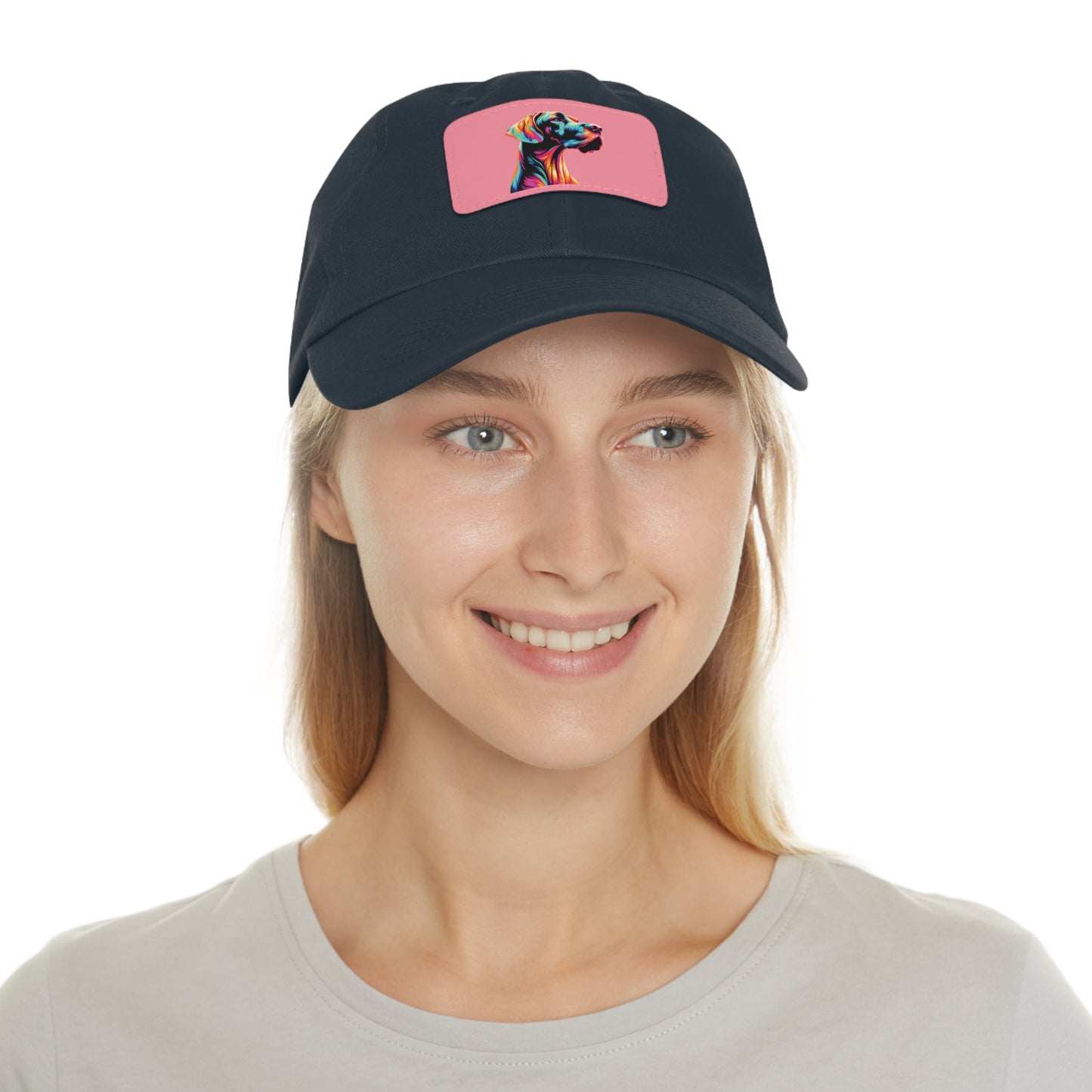 Bright Neon Great Dane Summer Ball Cap