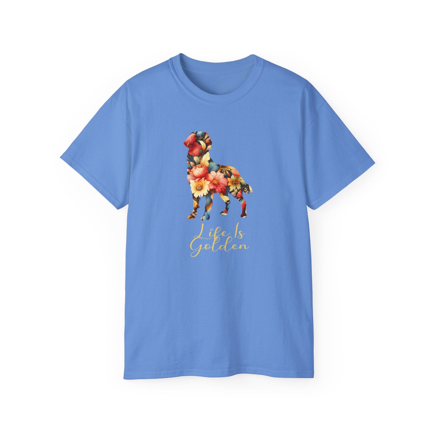 Life is Golden Floral Tee - Four More Paws