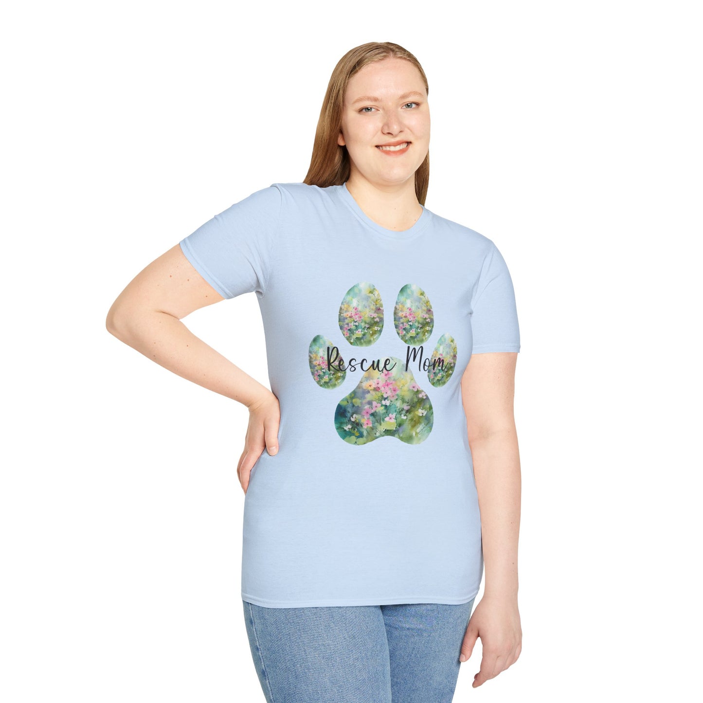 Rescue Mom Short Sleeve Unisex Softstyle T-Shirt