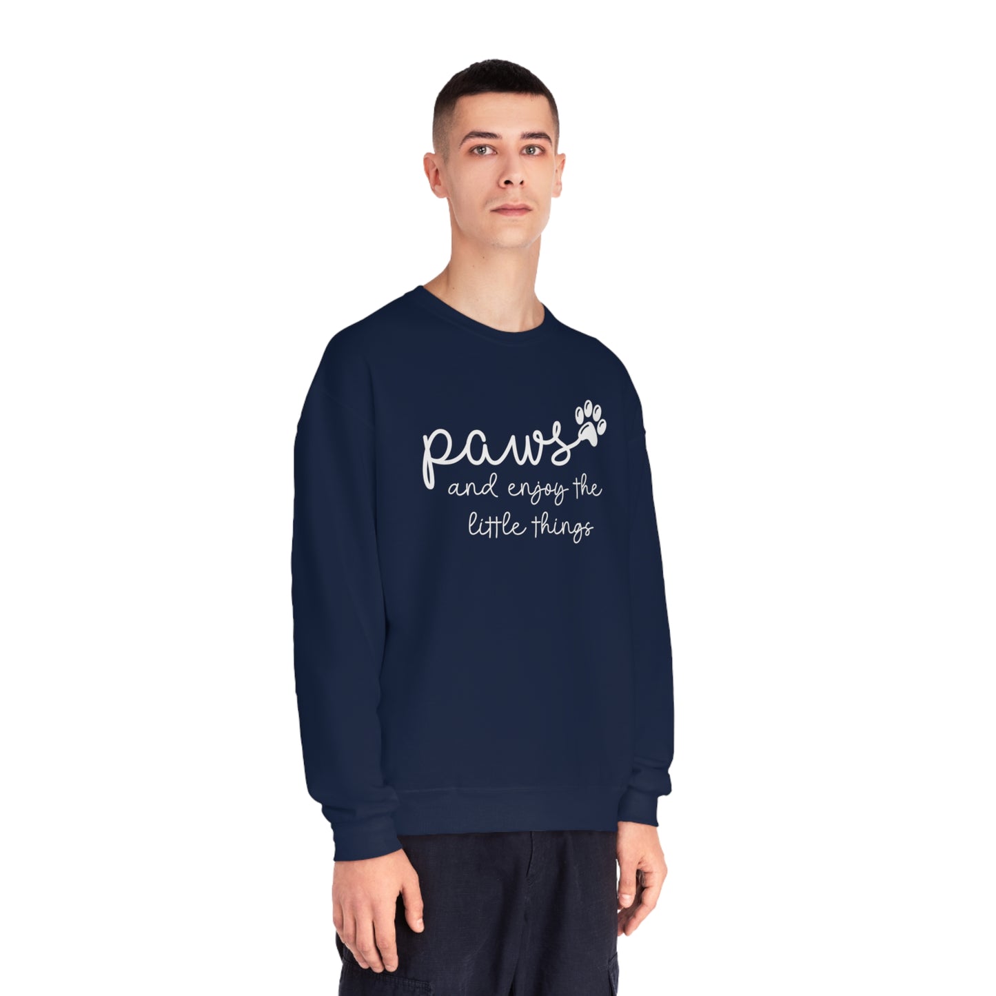 Paws and Enjoy The Little Things Unisex NuBlend® Crewneck Sweatshirt