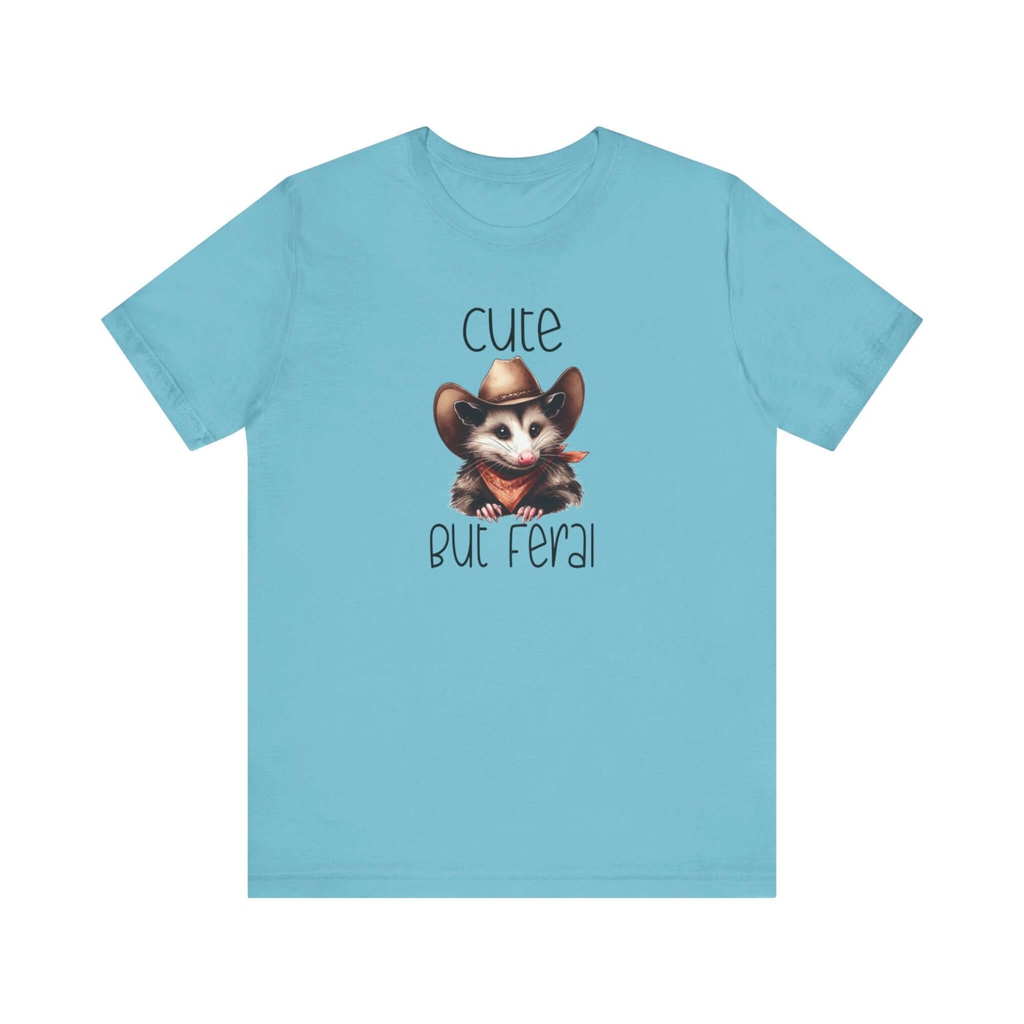 Cute But Feral Funny Opossum Tee