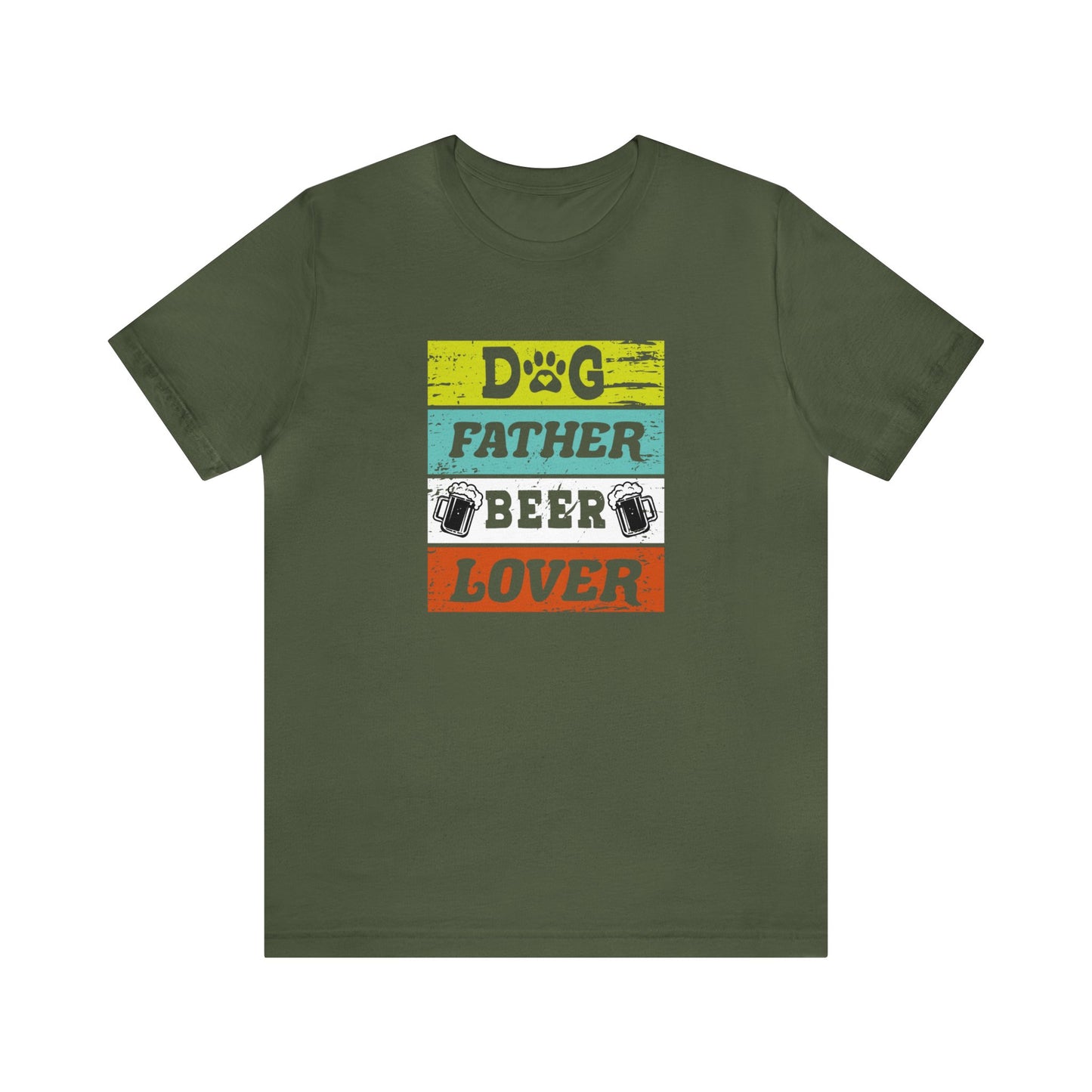 Dog Father Beer Lover Tee