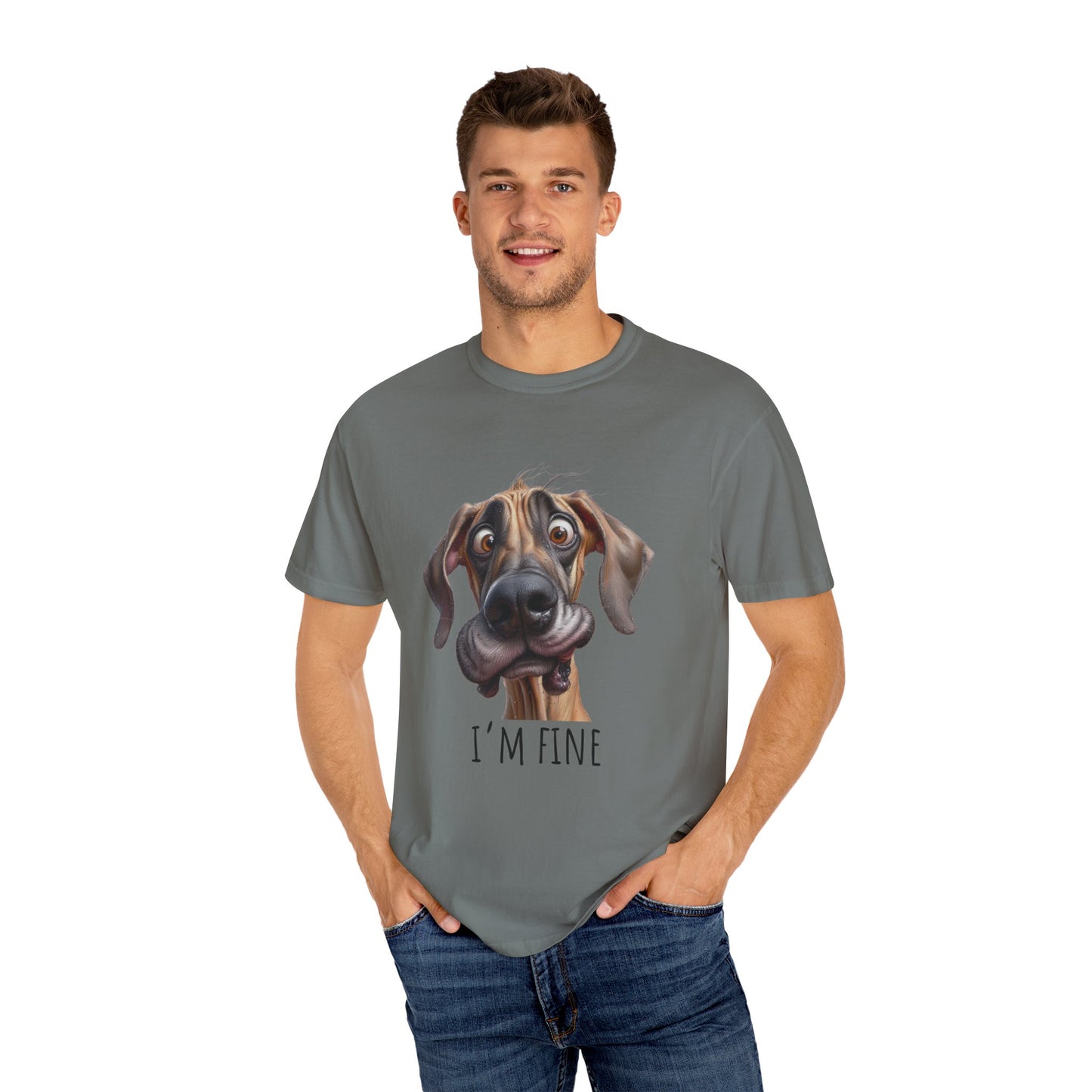 I'm Fine, Great Dane Dog T-Shirt, Funny Gift, Great Dane Owner, Gift for Dog Owners, T-Shirt unisex Clothing Apparel, Funny T-Shirt