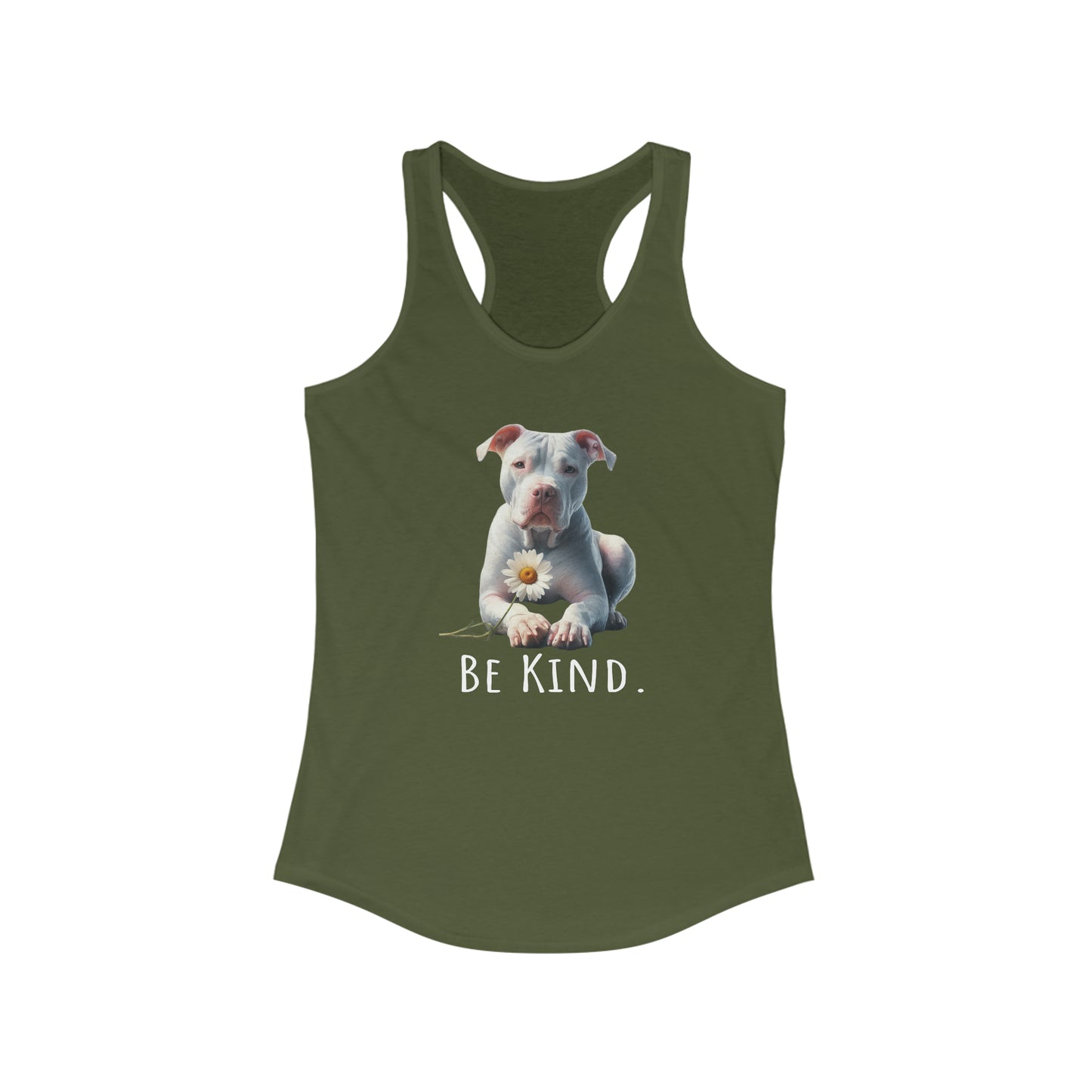 Be Kind Pitbull Racerback Tank top, Dog lover, Pitbull gift, Tank top Gift, Pitbull mom, Pitbull mom gift, Dog Rescue, Pittie Mom