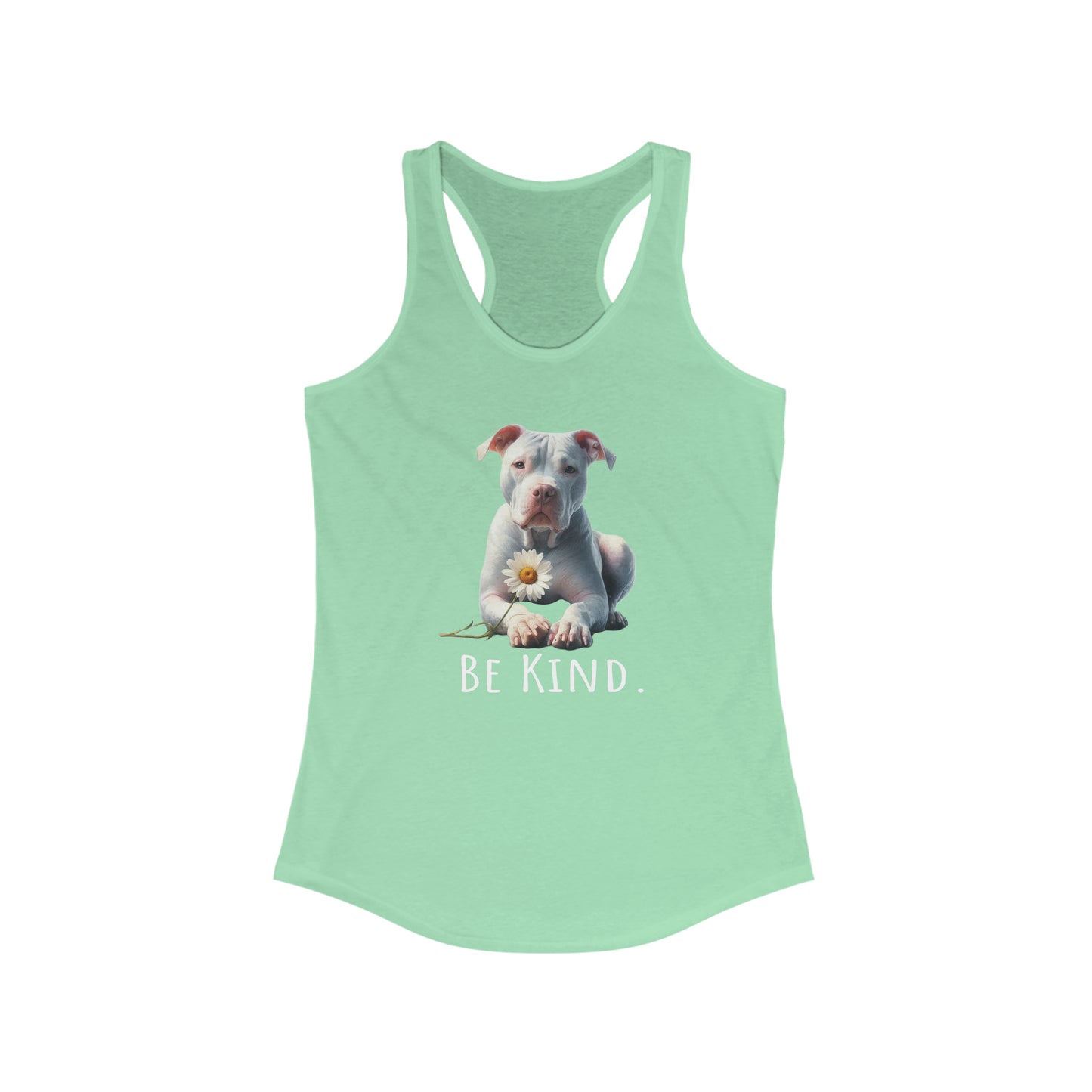 Be Kind Pitbull Racerback Tank top, Dog lover, Pitbull gift, Tank top Gift, Pitbull mom, Pitbull mom gift, Dog Rescue, Pittie Mom