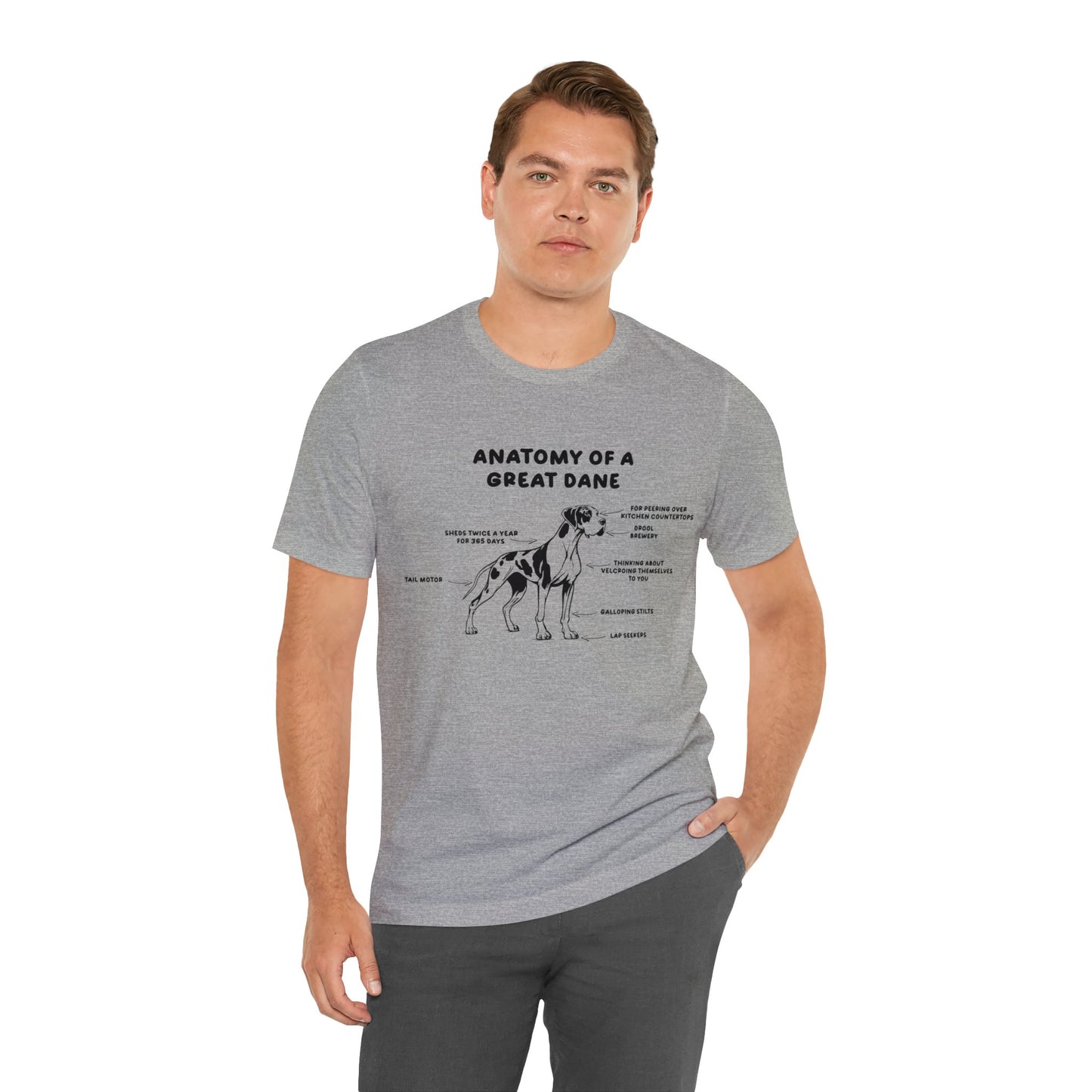 Anatomy of a Great Dane Funny Shirt