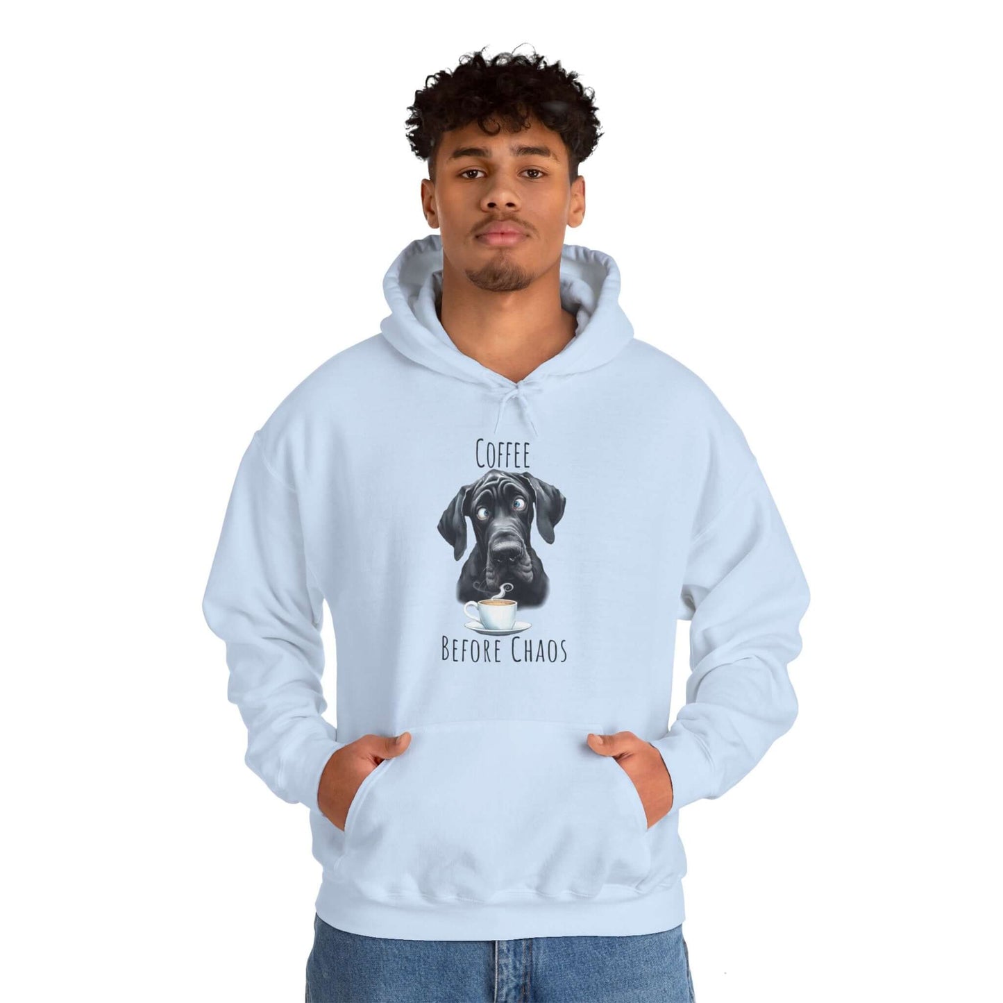 Coffee Before Chaos Great Dane Sweatshirt