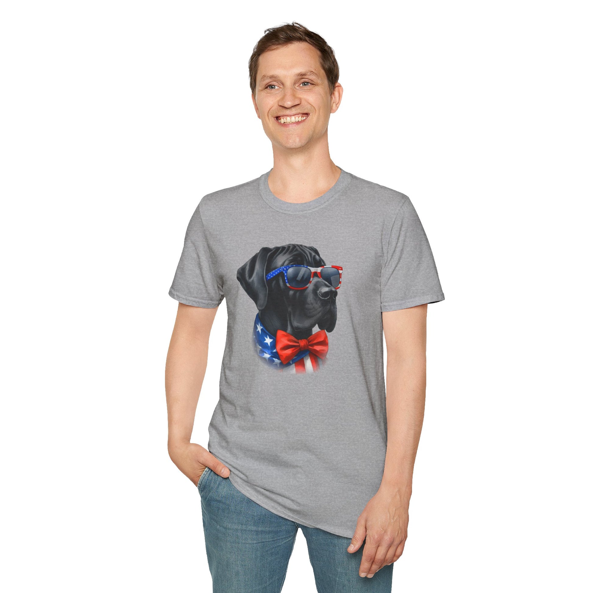 Patriotic Great Dane Tee - Four More Paws