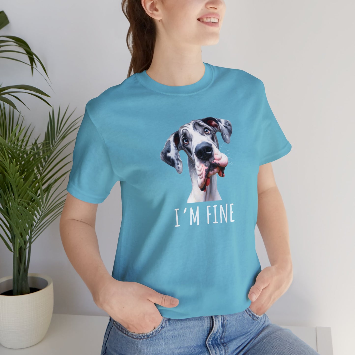 Harlequin Great Dane I'm Fine