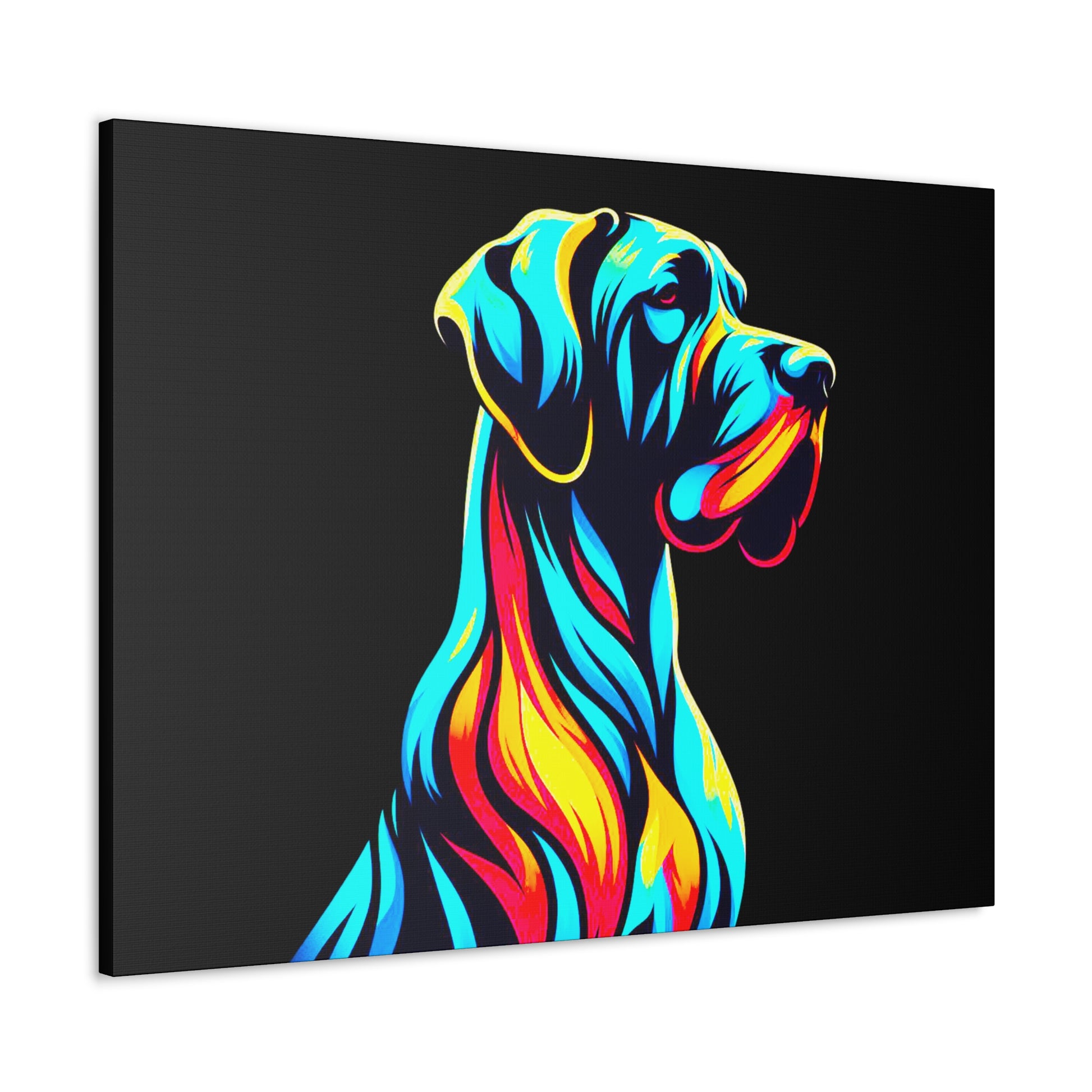 Neon Great Dane Wall Decor - Four More Paws