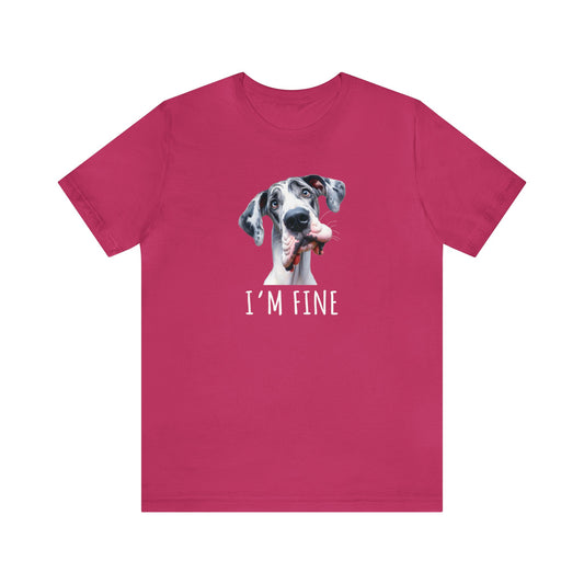 Harlequin Great Dane I'm Fine