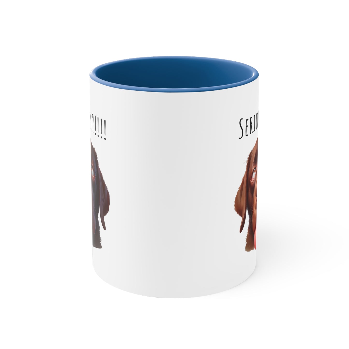 Seriously?!!! Funny Chocolate Lab Coffee Cup