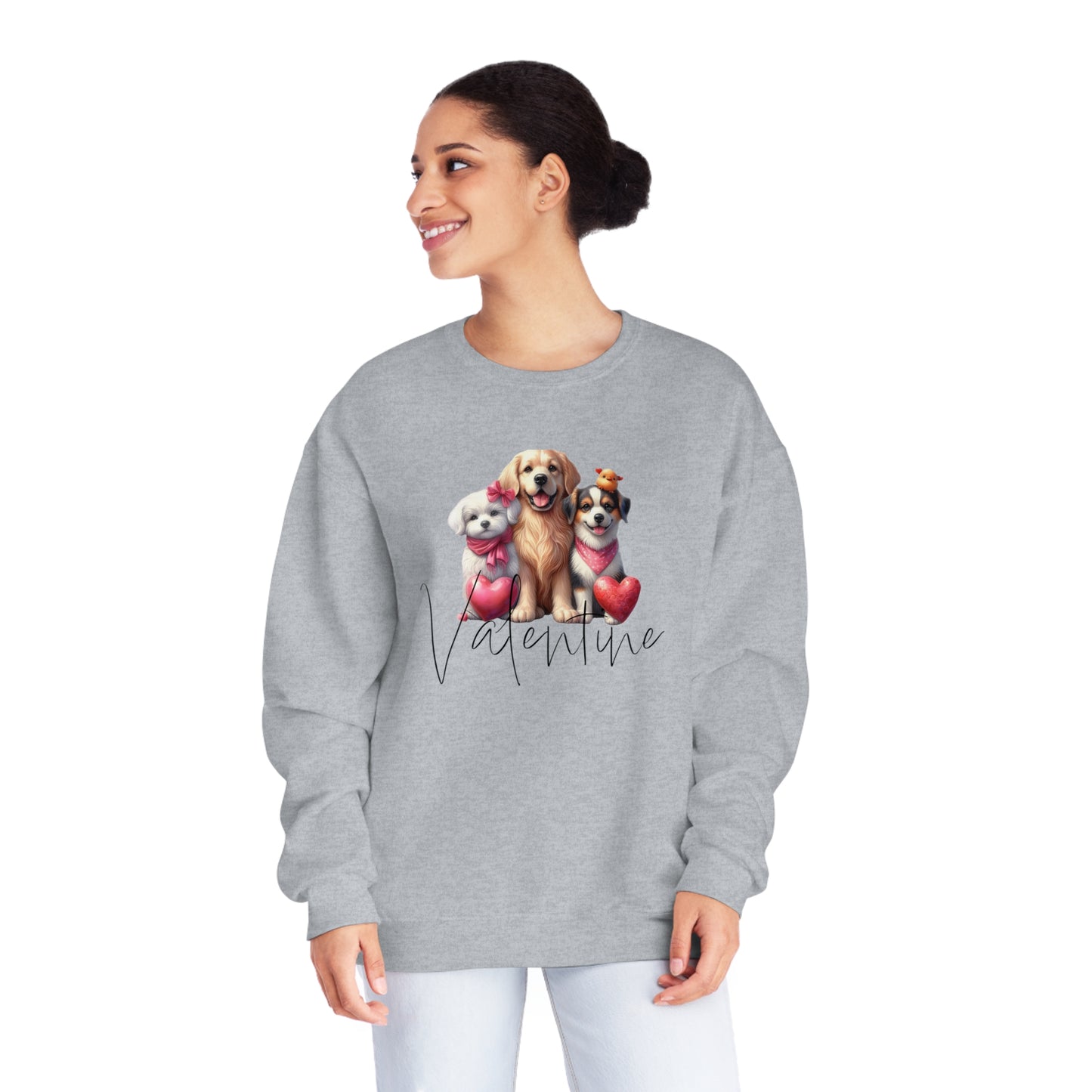 Dog Mama Sweatshirt, Valentine Lovely Dog Sweatshirt, Dogs Be My Valentine, Dog Lover Sweatshirt, Gift For Lover, Dog Mom Sweatshirt