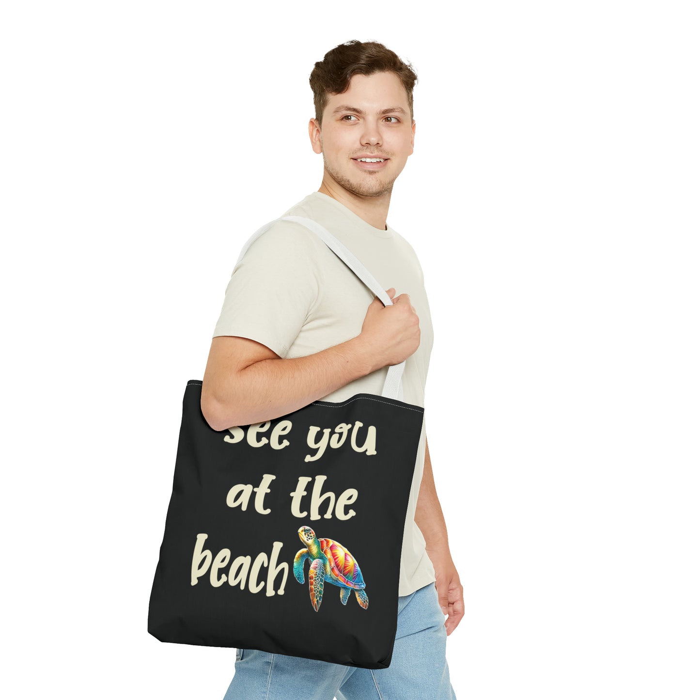 Sea Turtle Beach Bag Tote - Four More Paws