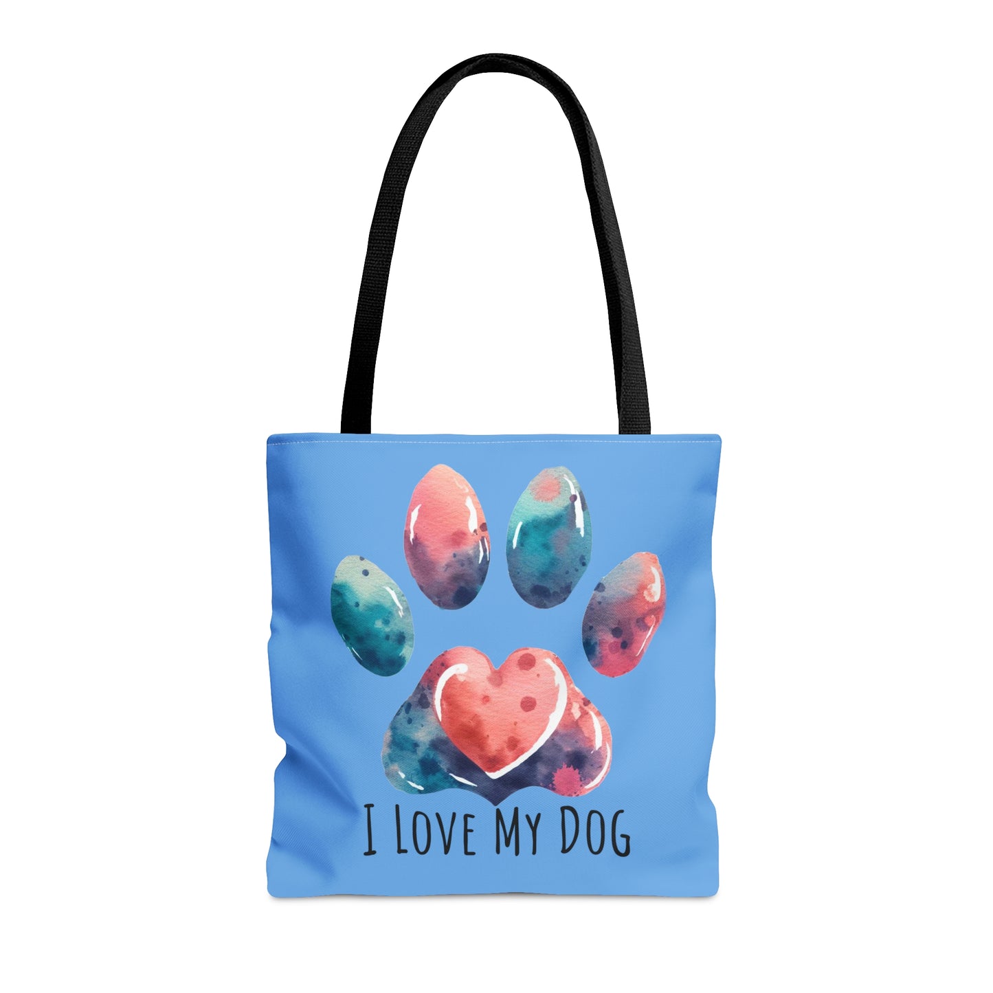 I love My Dog Floral Tote Bag for Dog Mom