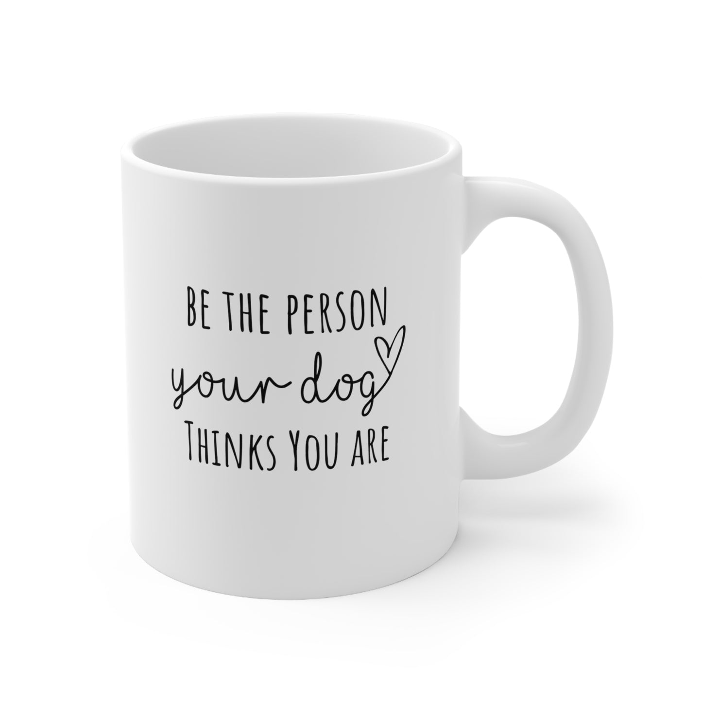 Be The Person Thinks You Are Pit Bull Floral Heart Ceramic Mug 11oz