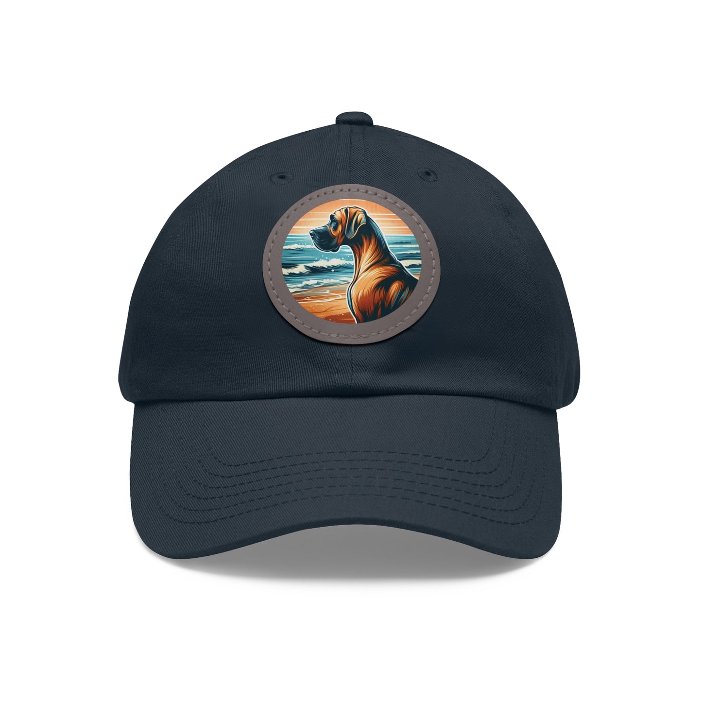 Retro Summer Vibes Fawn Great Dane Beach Summer Ball Cap