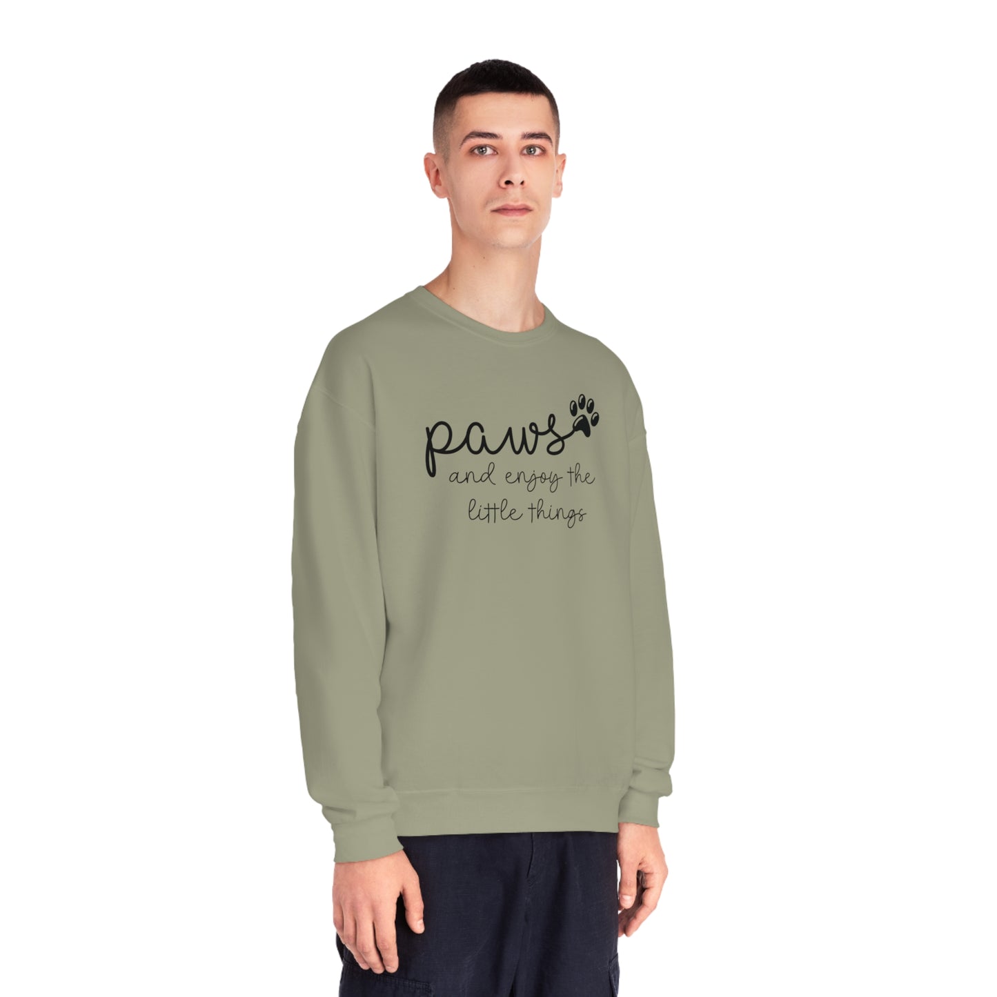 Paws and Enjoy The Little Things Unisex NuBlend® Crewneck Sweatshirt