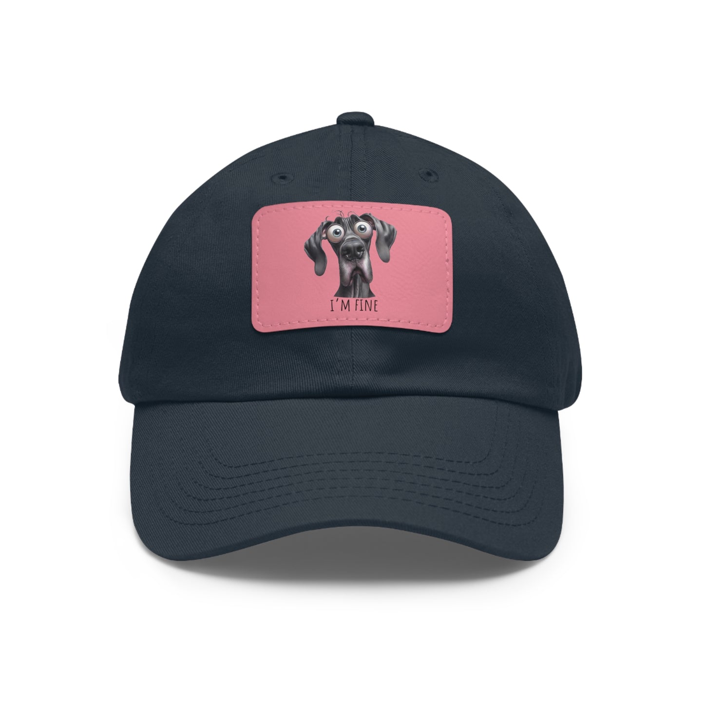 I'm Fine Funny Black Great Dane Summer Ball Cap