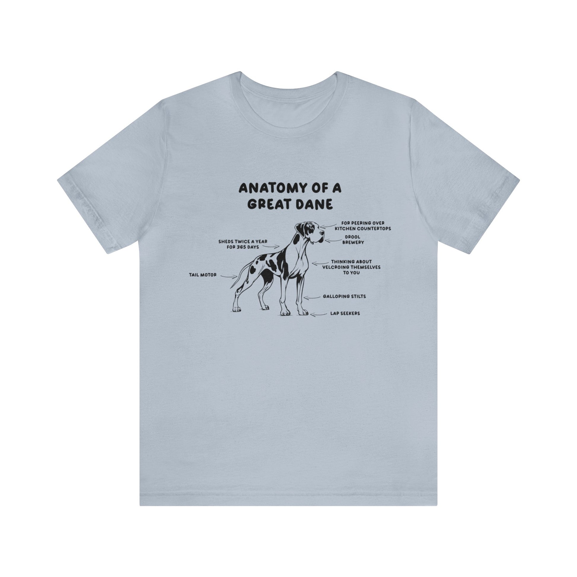 Anatomy of a Great Dane Funny Shirt 