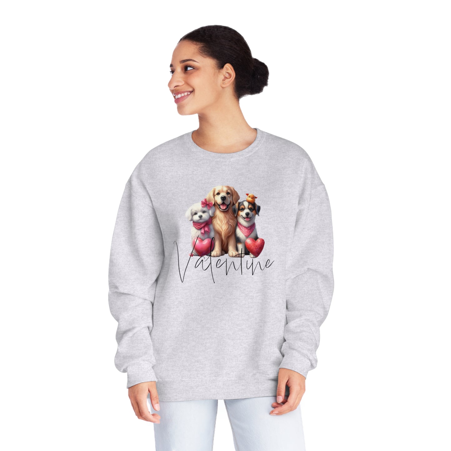 Dog Mama Sweatshirt, Valentine Lovely Dog Sweatshirt, Dogs Be My Valentine, Dog Lover Sweatshirt, Gift For Lover, Dog Mom Sweatshirt