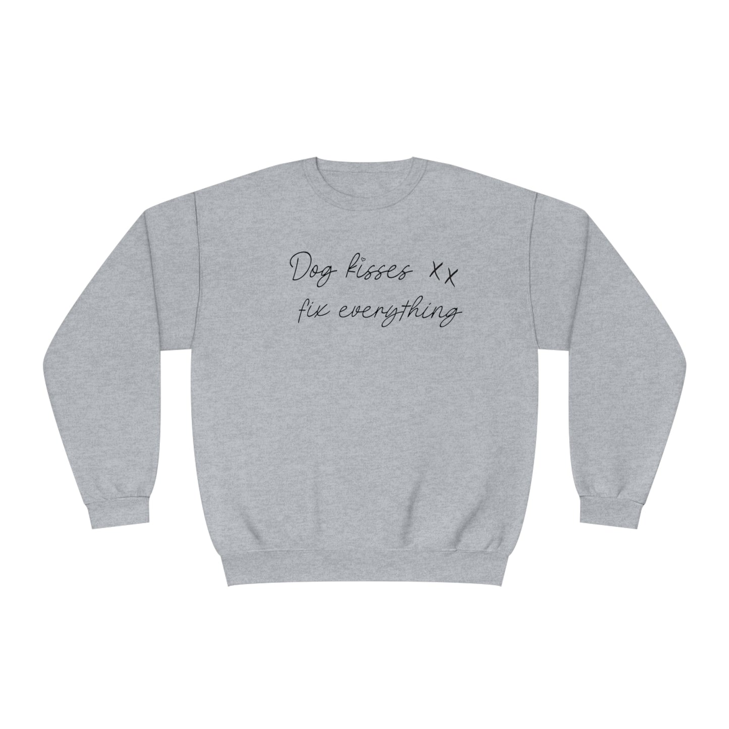 Dog Kisses Fix Everything Unisex NuBlend® Crewneck Sweatshirt