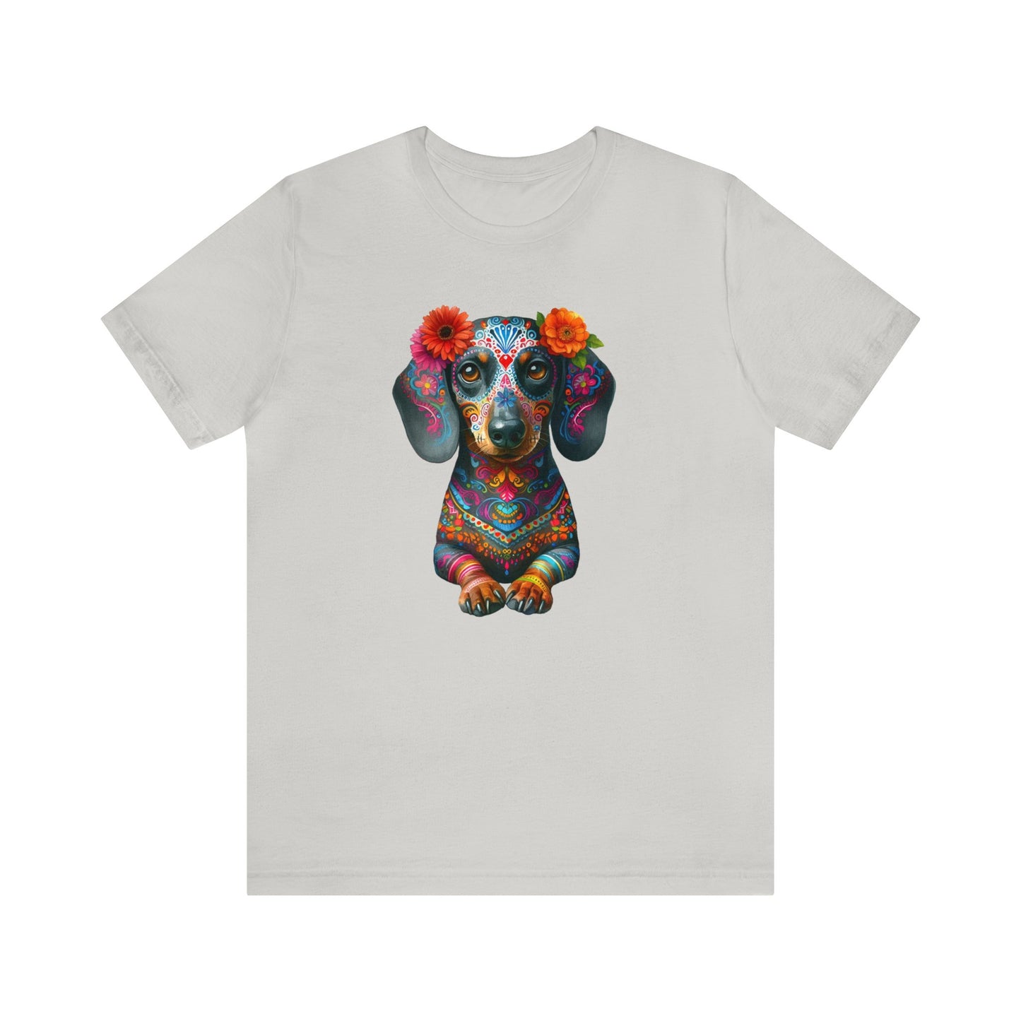 Dia de los Muertos Dachshund Shirt, Dog Day of the Dead Shirt, Dachshund Sugar Skull tee,  Doxie Mom, Gifts for Dachshund Lovers