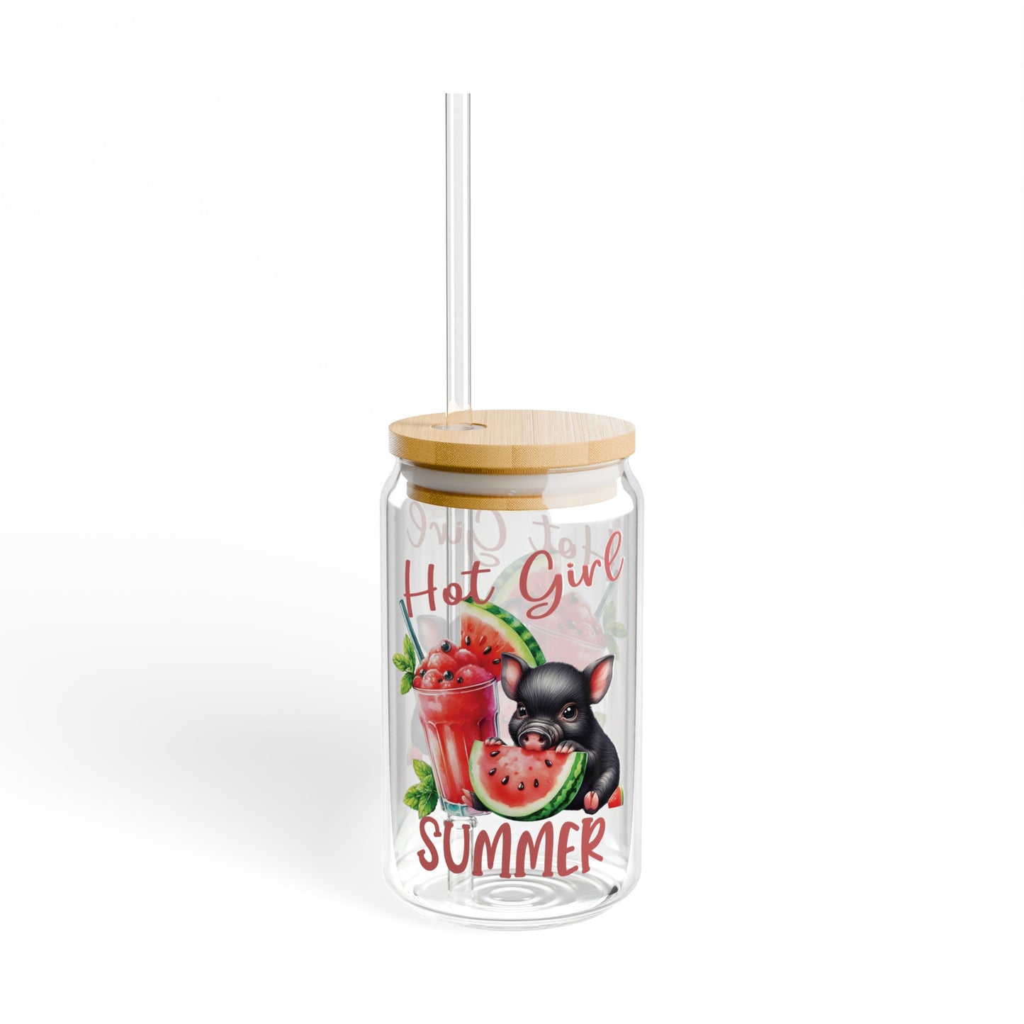 Hot Girl Summer Sipper Glass 16 Oz.