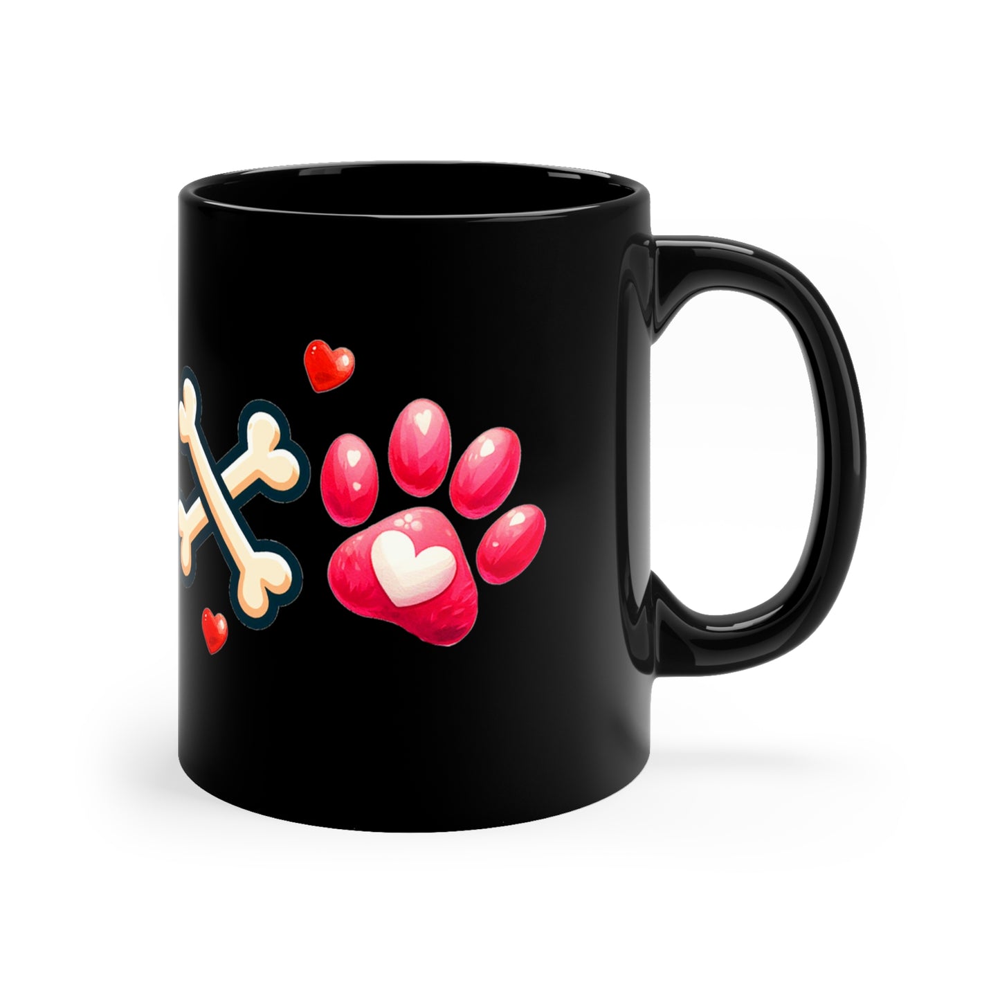 XOXO Valentine Dog Coffee Mugs, Valentine gift for dog lover, personalized coffee cups, dog lover gift, XOXO dog gift ,11oz Black Mug