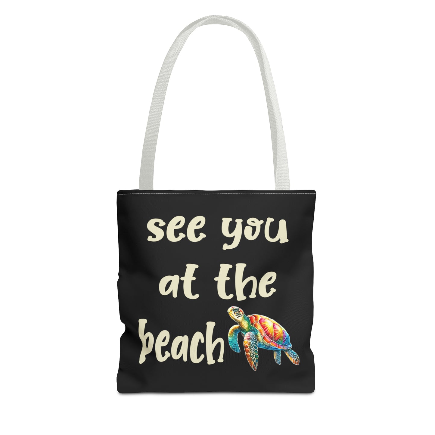 Sea Turtle Beach Bag Tote - Four More Paws