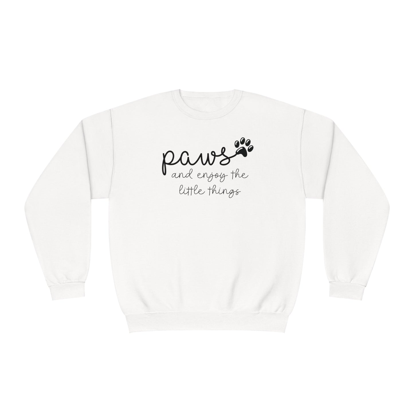 Paws and Enjoy The Little Things Unisex NuBlend® Crewneck Sweatshirt