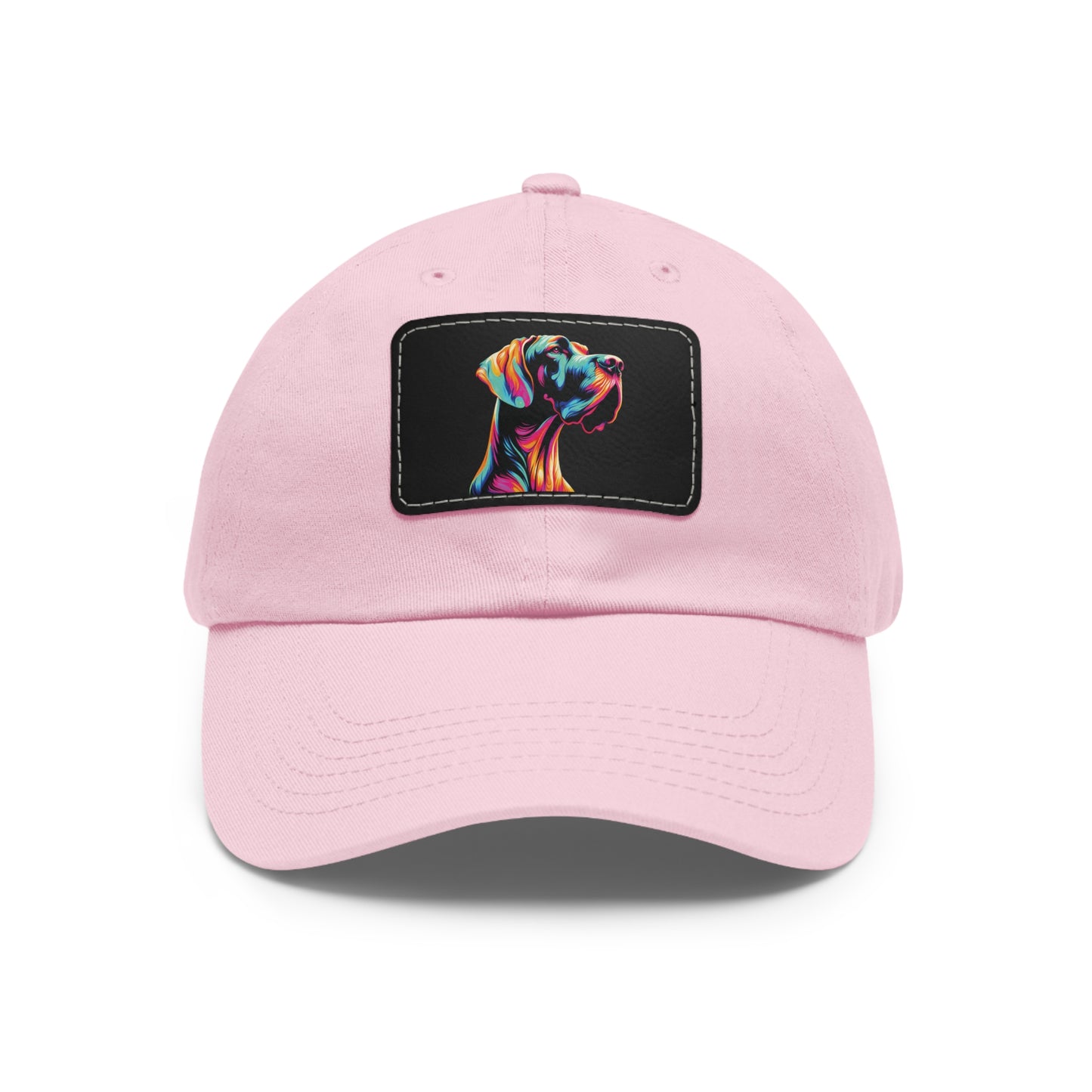 Bright Neon Great Dane Summer Ball Cap