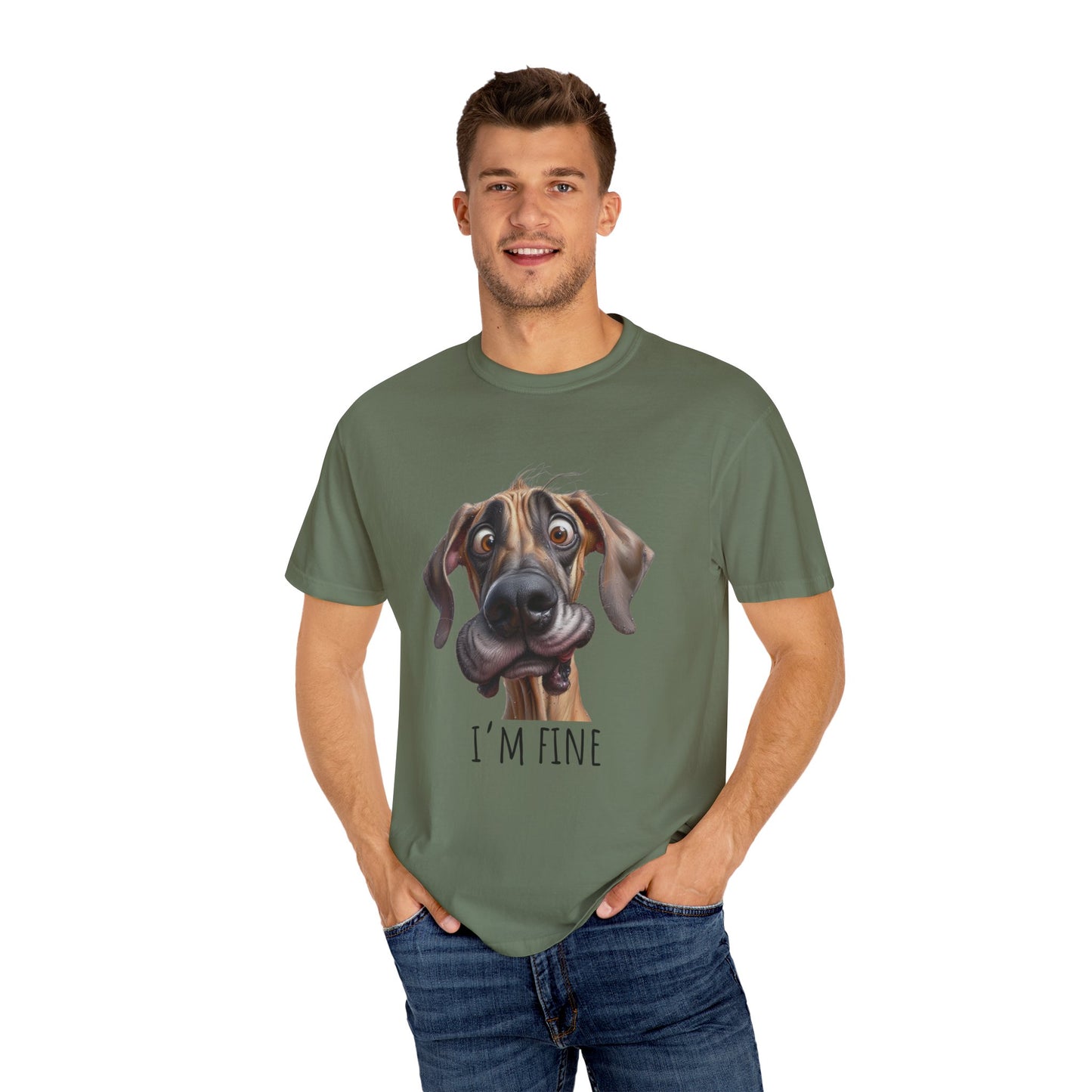 I'm Fine, Great Dane Dog T-Shirt, Funny Gift, Great Dane Owner, Gift for Dog Owners, T-Shirt unisex Clothing Apparel, Funny T-Shirt