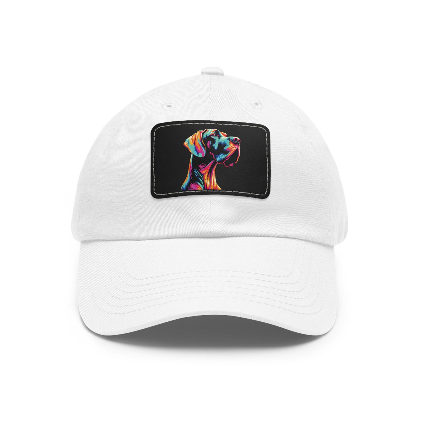 Bright Neon Great Dane Summer Ball Cap