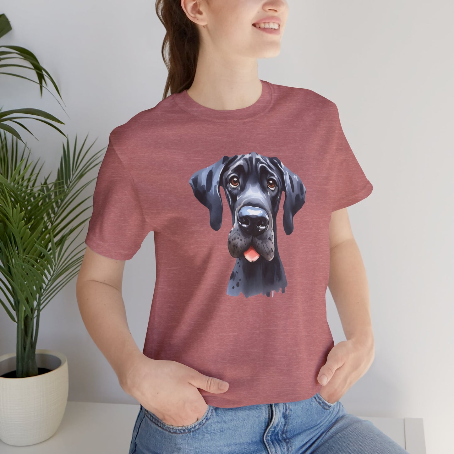 Funny Great Dane Unisex Jersey Short Sleeve Tee