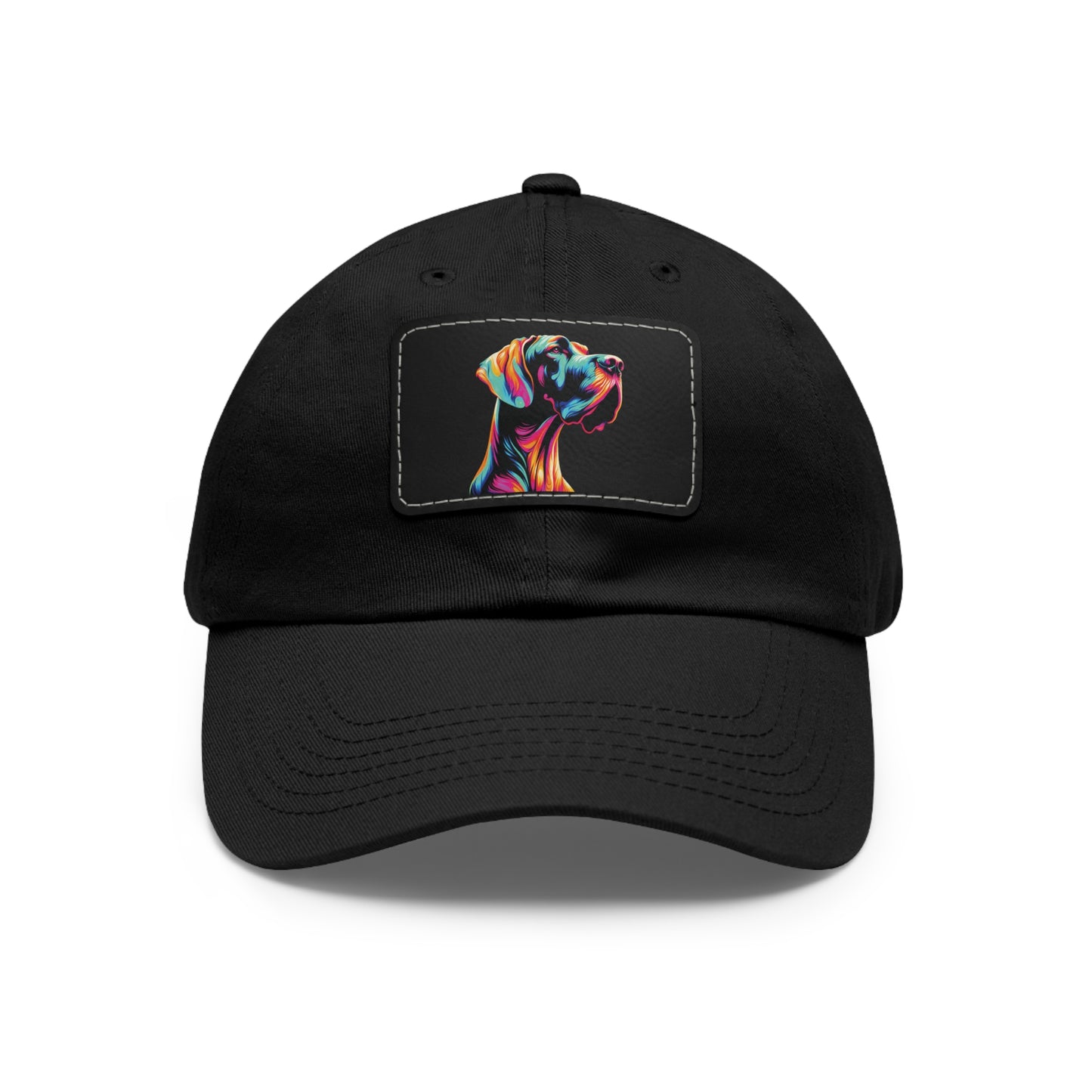 Bright Neon Great Dane Summer Ball Cap