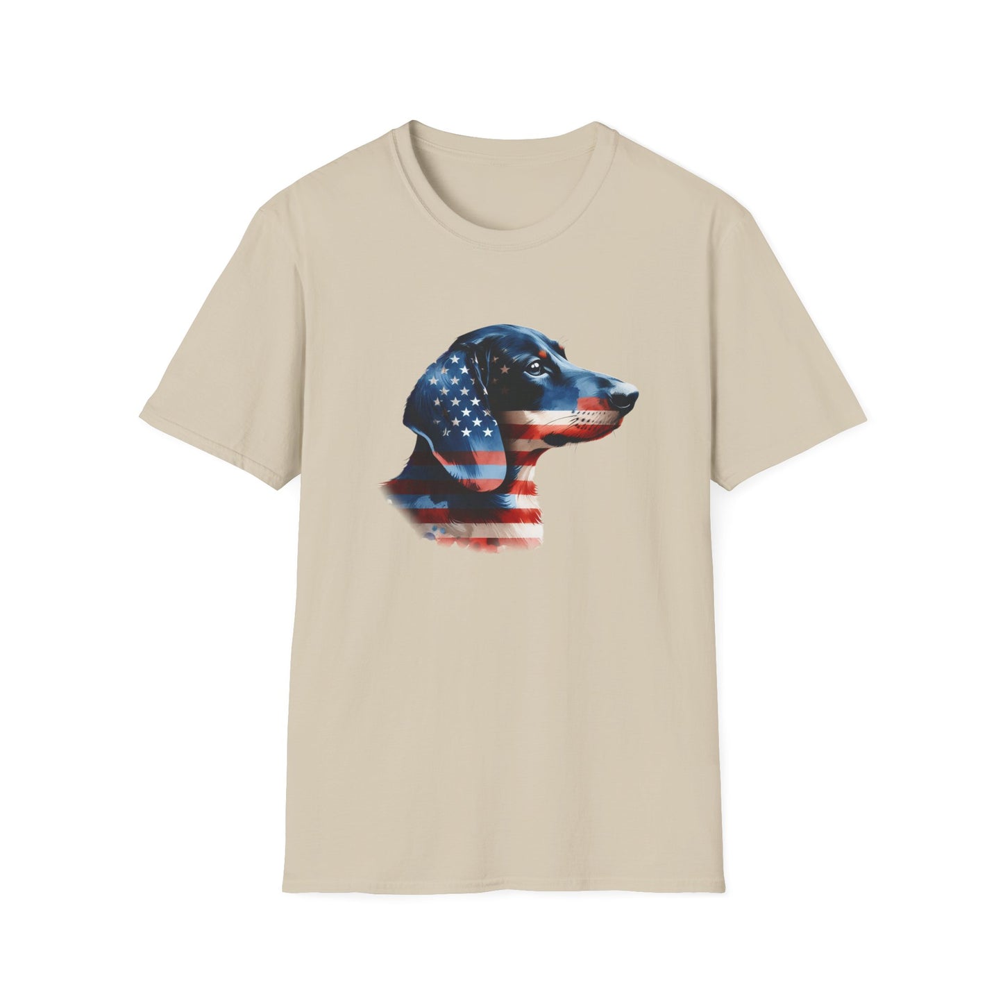 Patriotic Dachshund Unisex Soft Style T-Shirt - Four More Paws