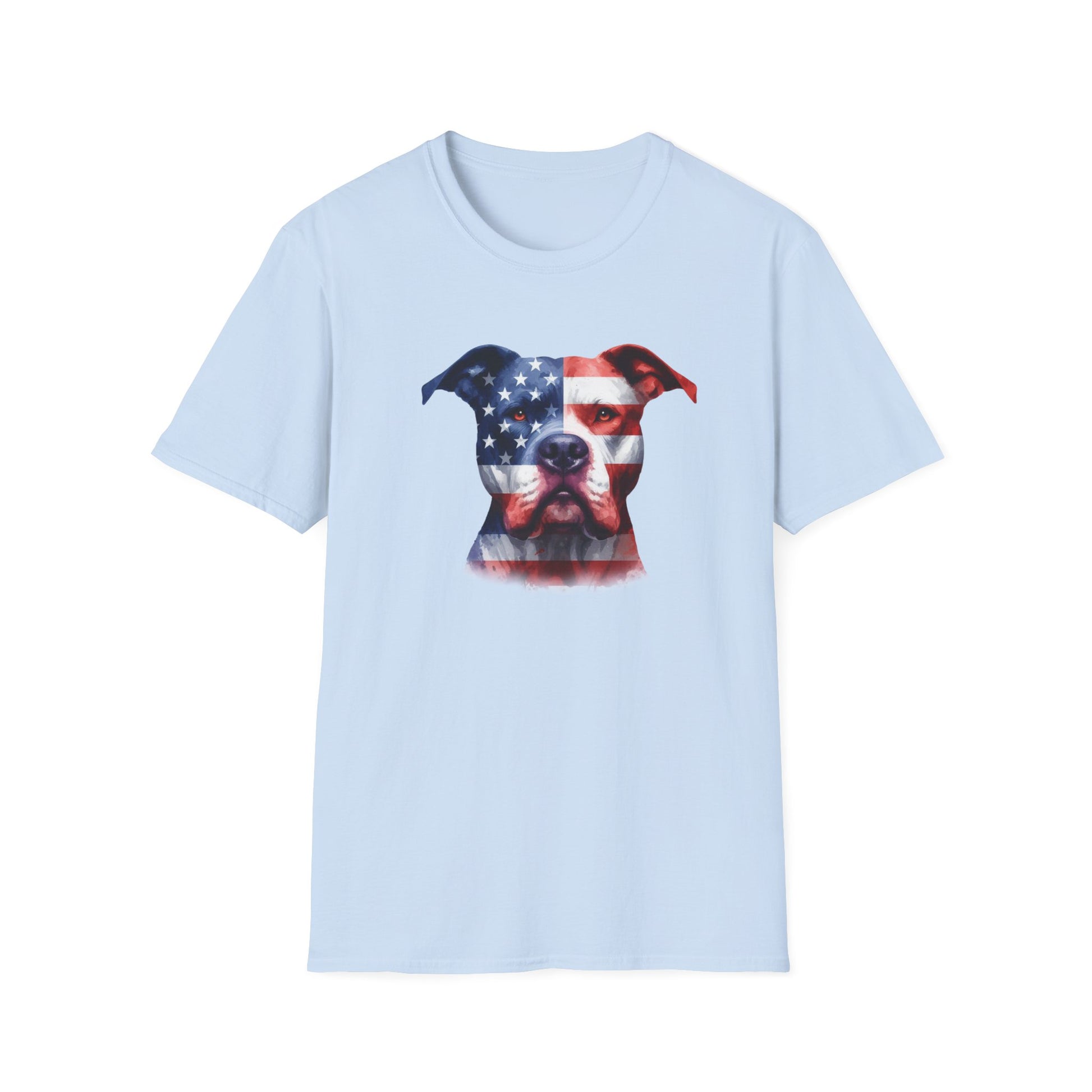 Patriotic Pit Bull Dog Shirt - Four More Paws