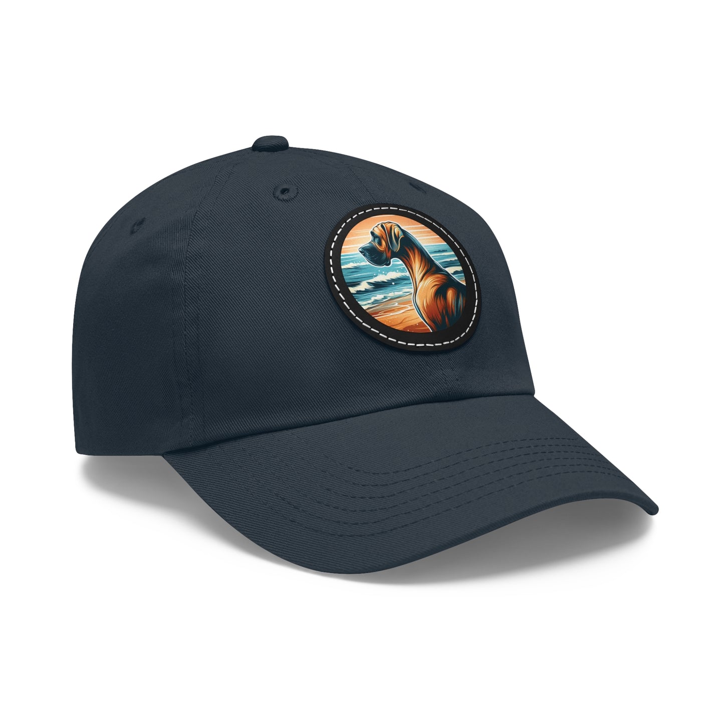 Retro Summer Vibes Fawn Great Dane Beach Summer Ball Cap