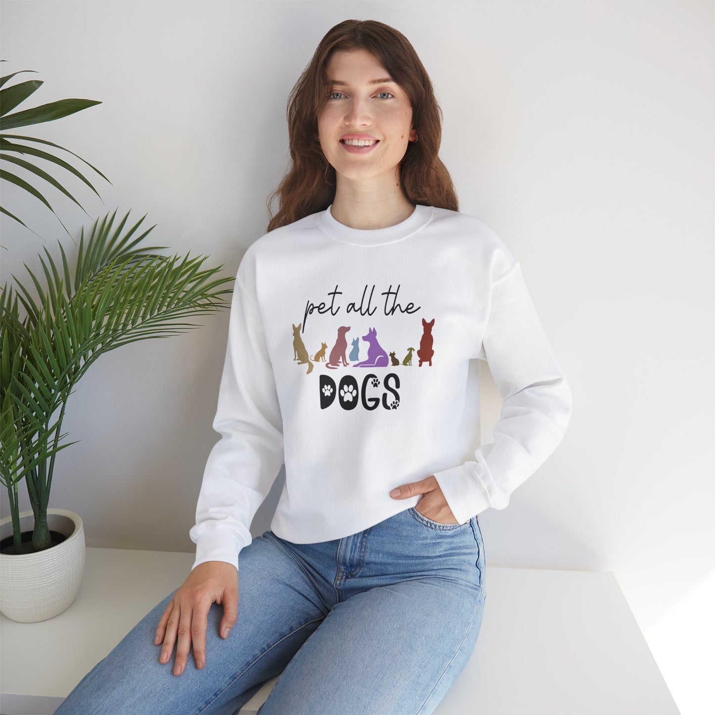 Pet All The Dogs Crewneck Sweatshirt