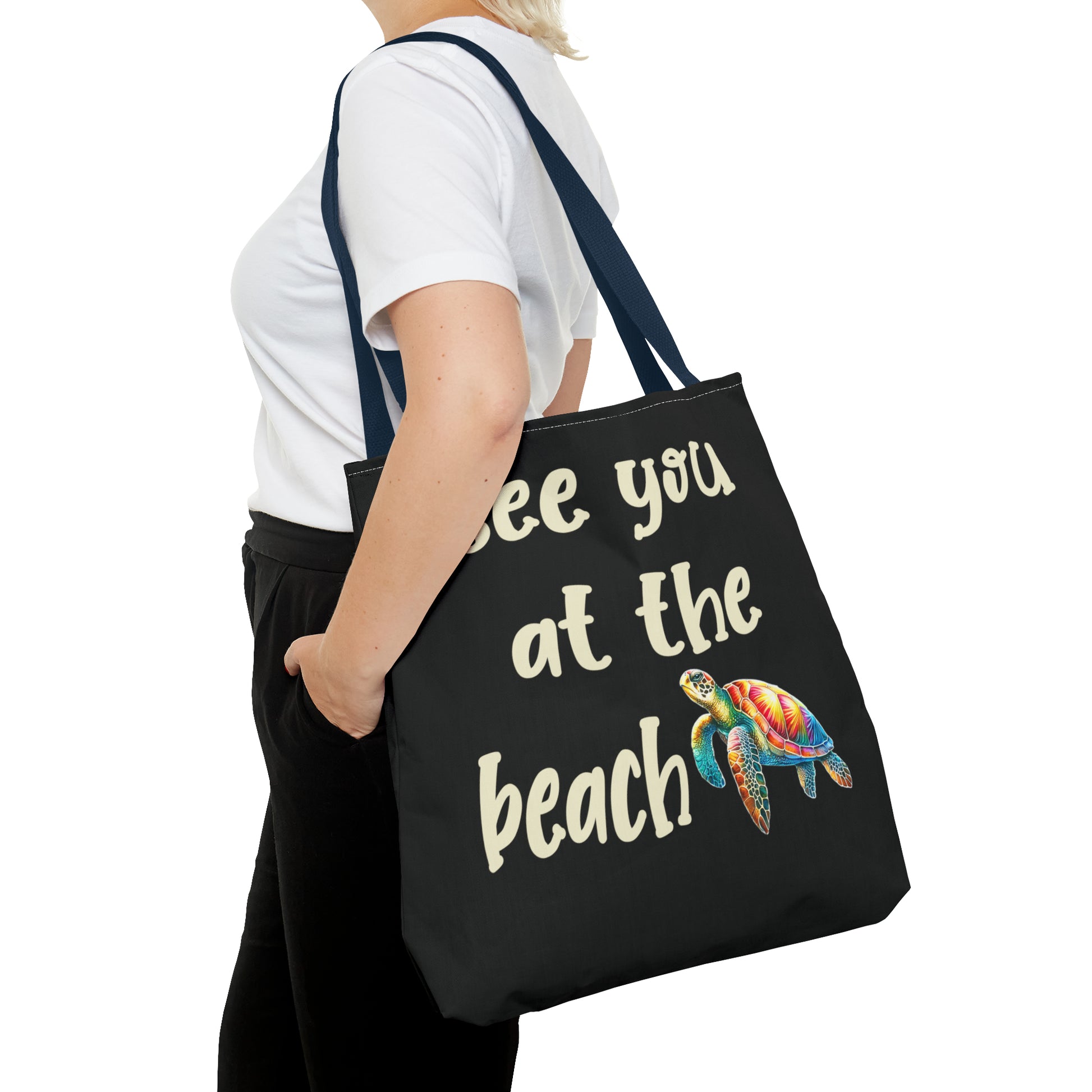 Sea Turtle Beach Bag Tote - Four More Paws