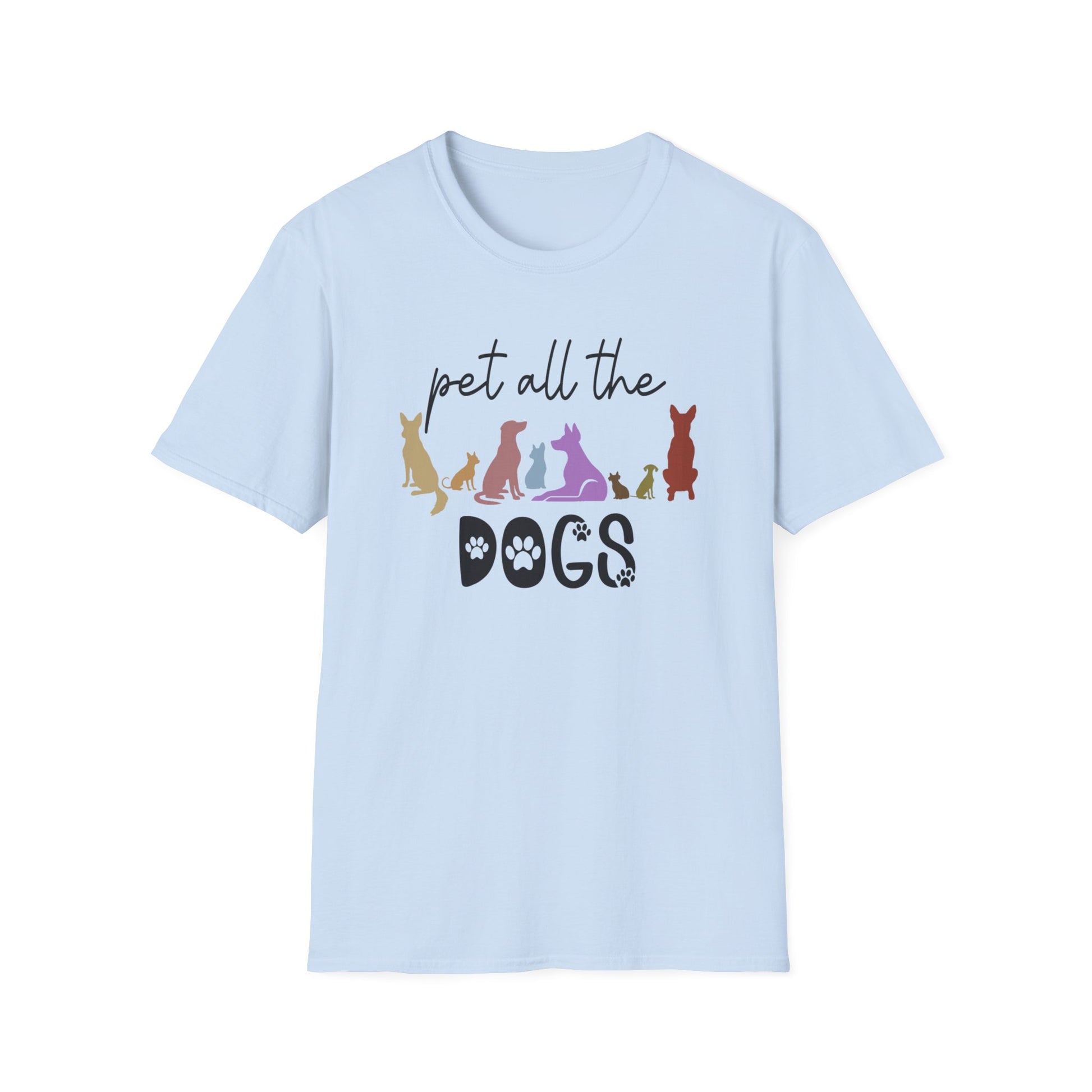 Pet All The Dogs Softstyle Tee - Four More Paws