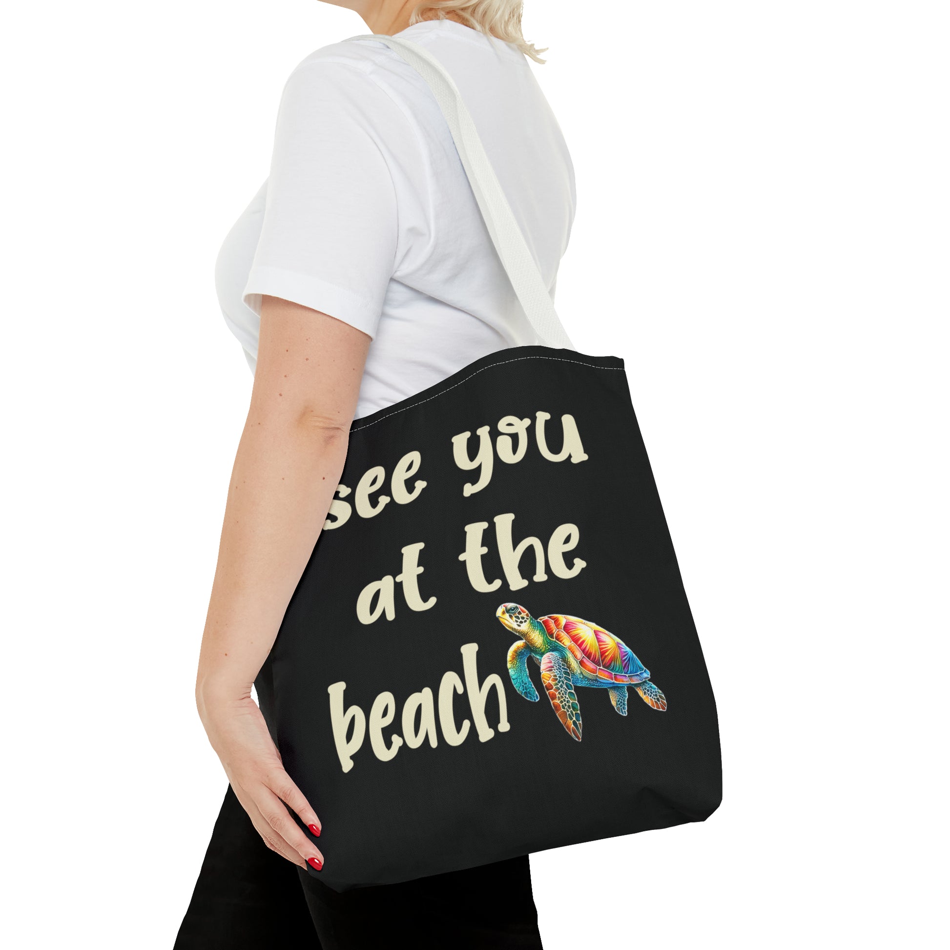 Sea Turtle Beach Bag Tote - Four More Paws